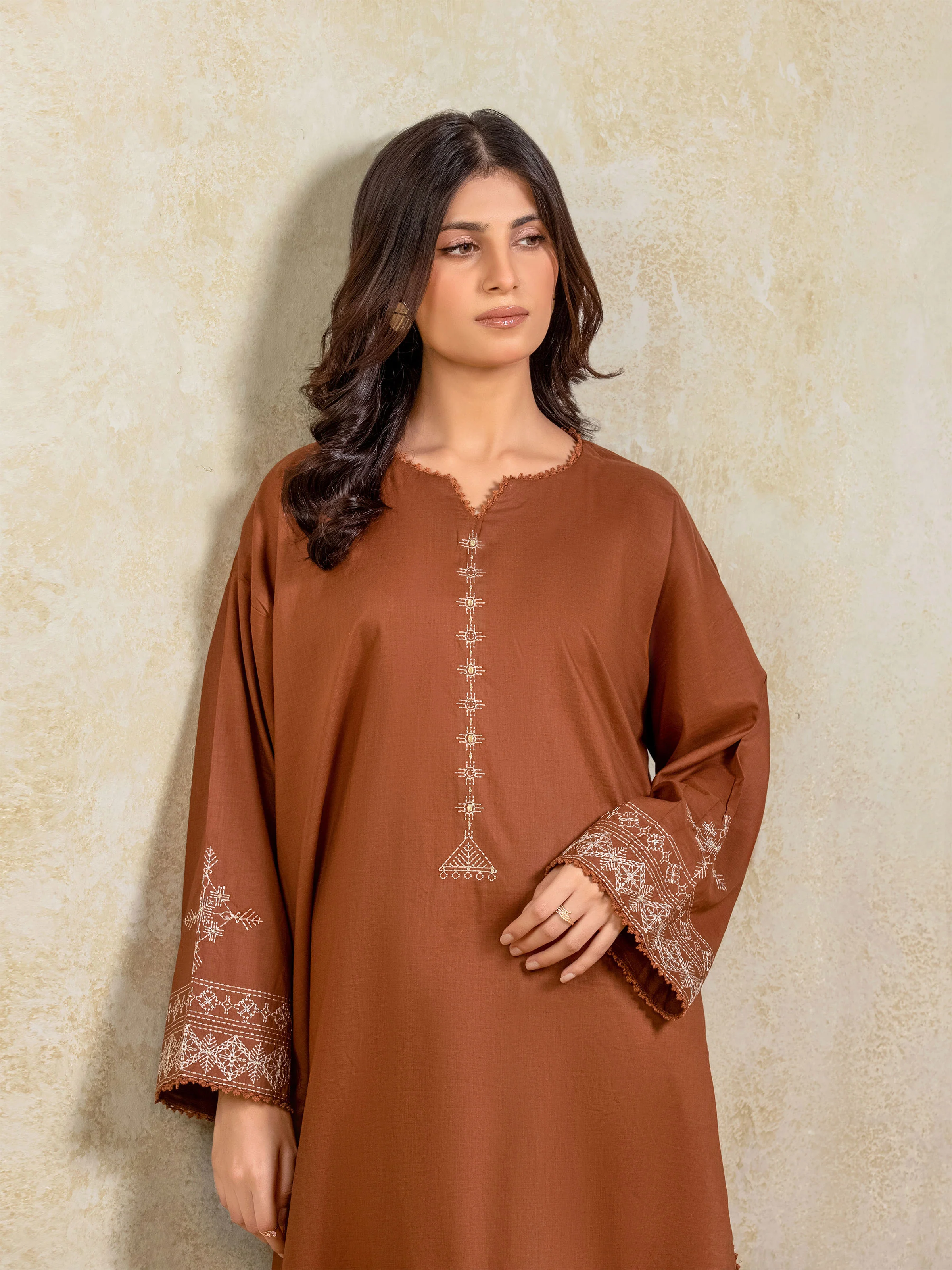 Pret Embroidered Cambric Shirt Trouser - EWTKE25-81602ST - Image 2