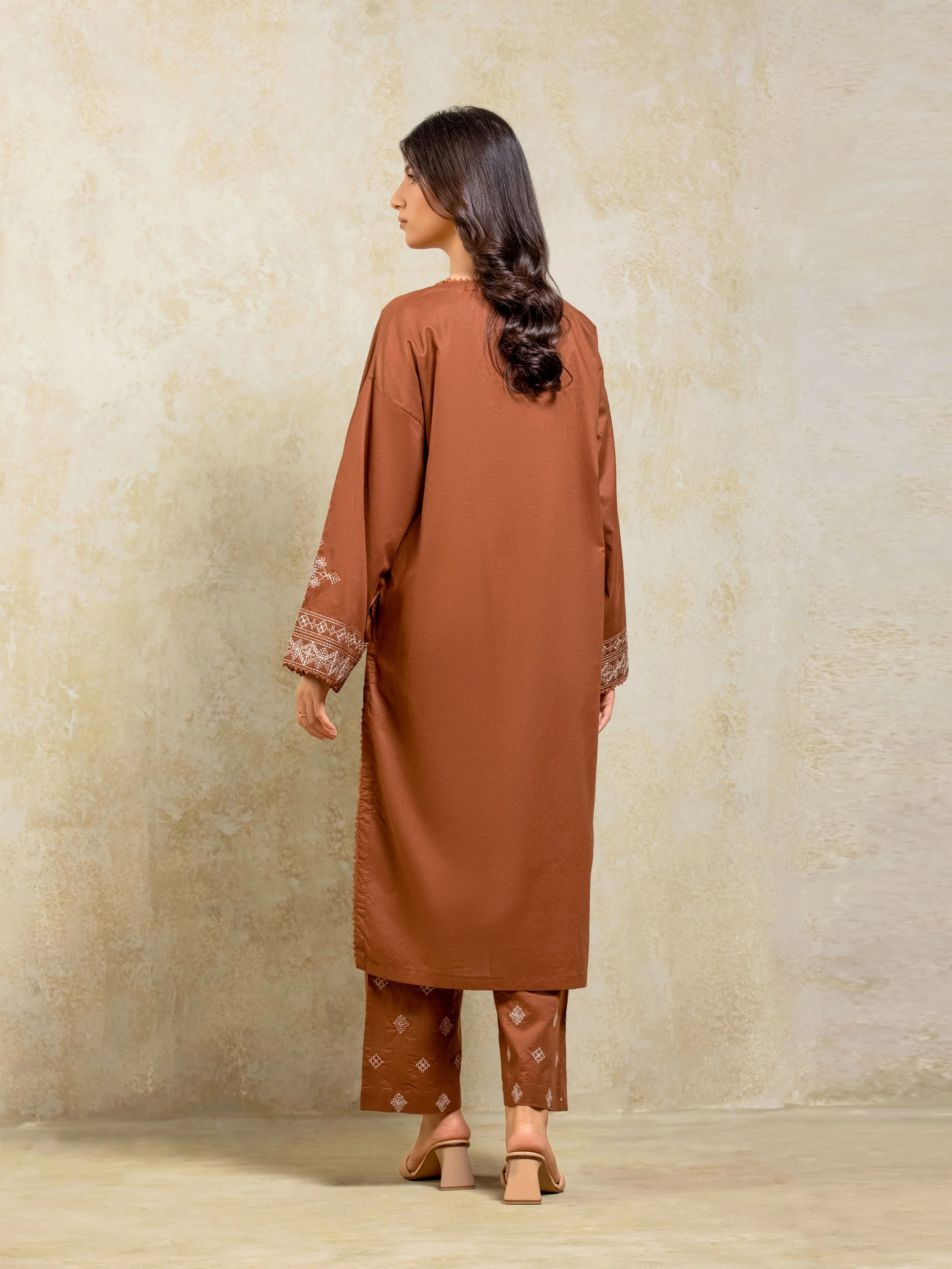 Pret Embroidered Cambric Shirt Trouser - EWTKE25-81602ST - Image 5