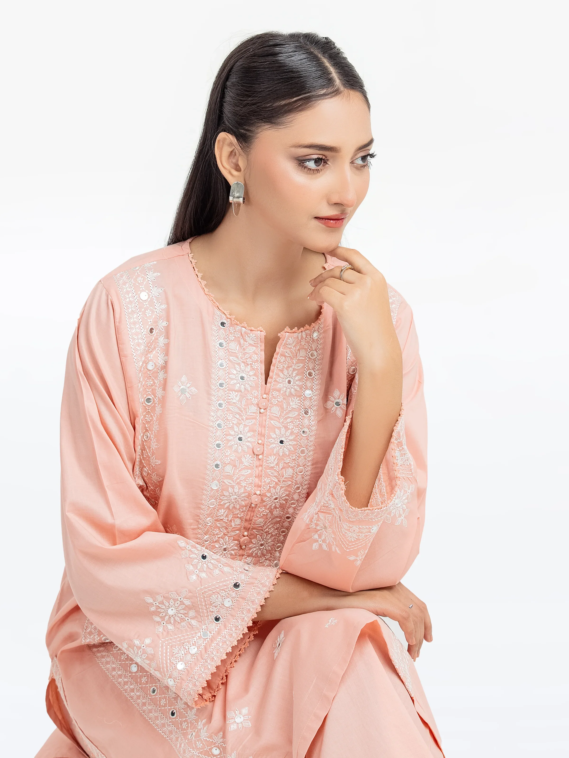Pret Embroidered Cambric Co-Ord Set - EWTKE25-81628ST - Image 2
