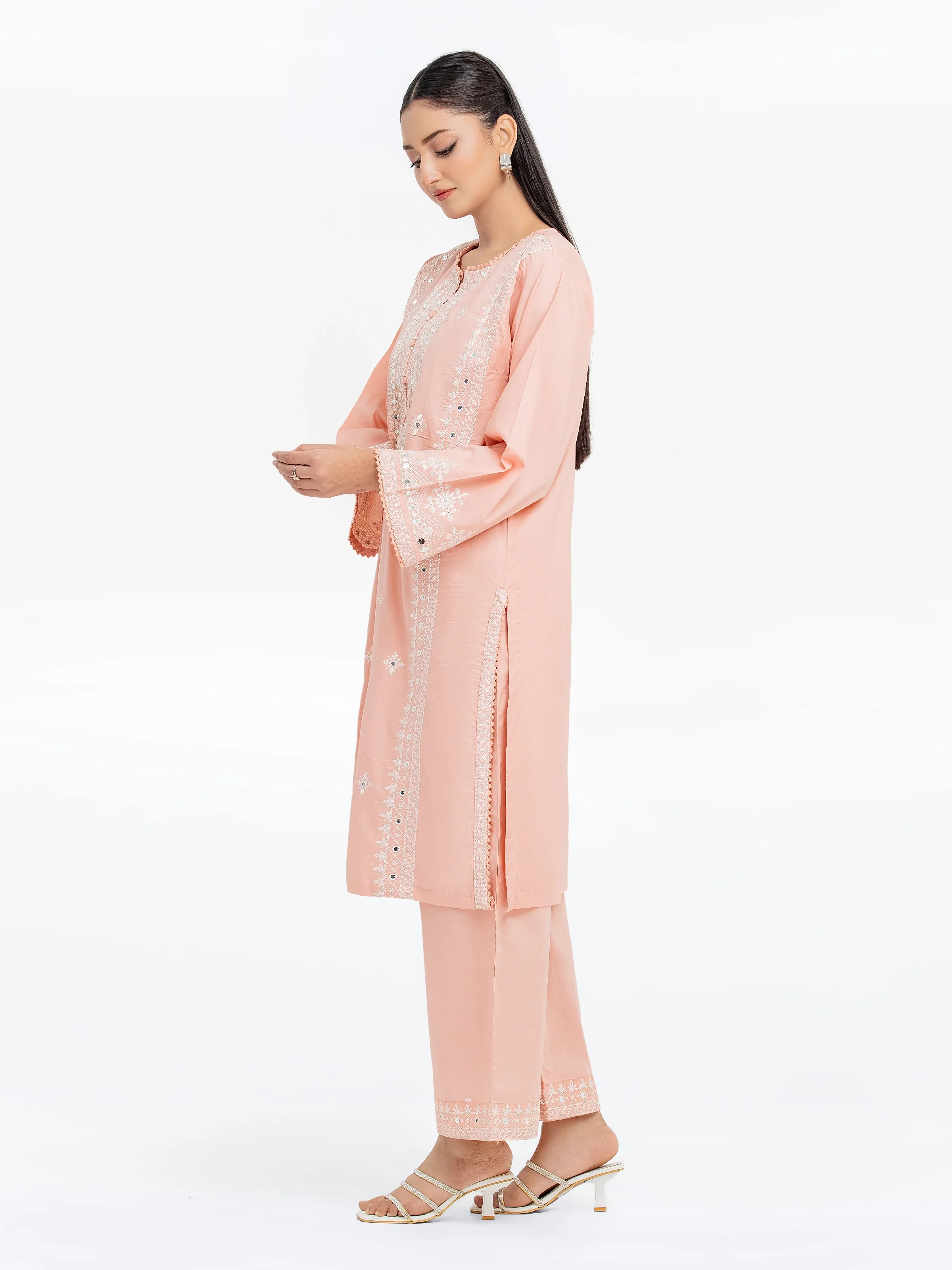 Pret Embroidered Cambric Co-Ord Set - EWTKE25-81628ST - Image 5