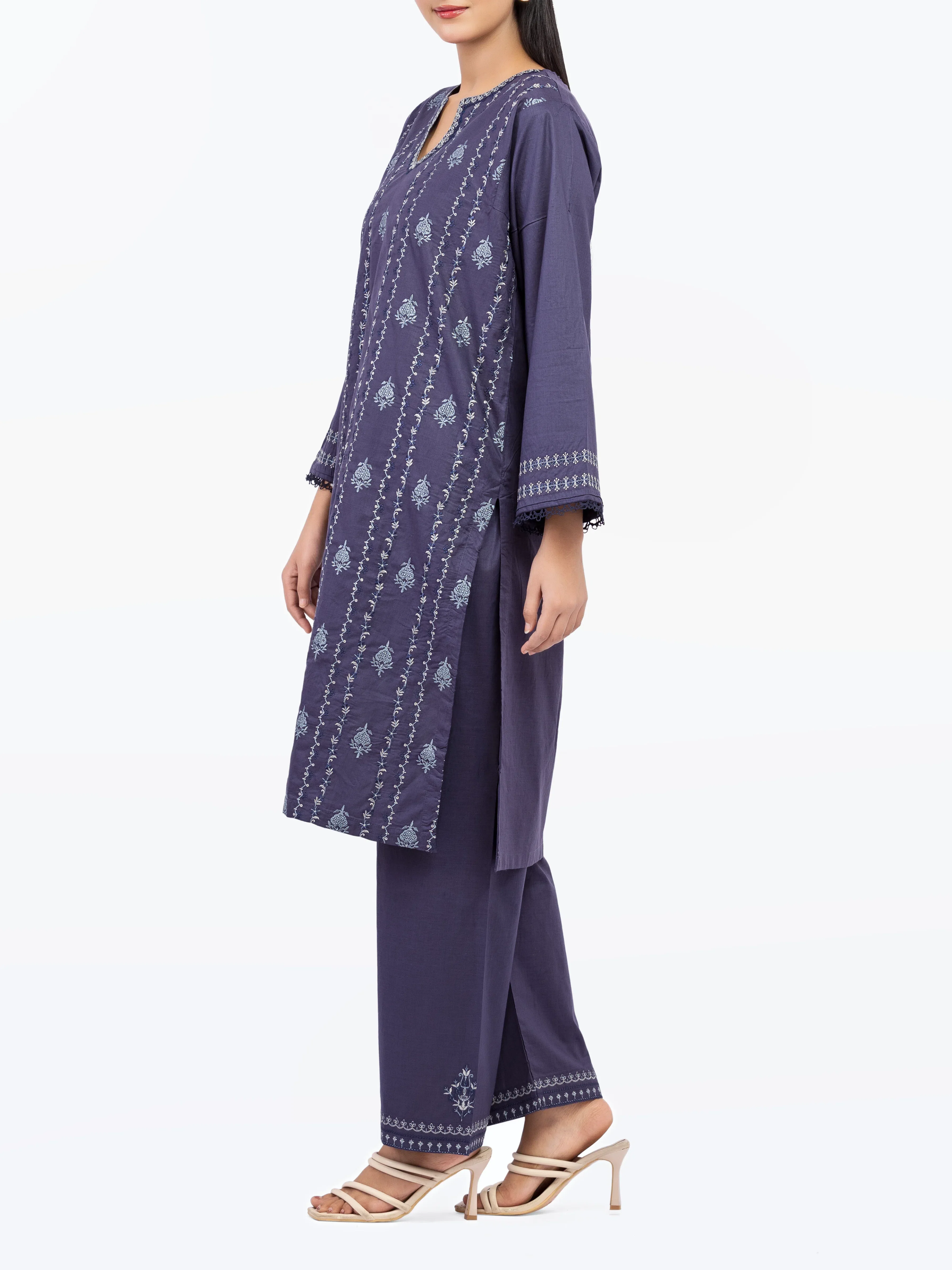 Pret Embroidered Cambric Co-Ord Set - EWTKE25-81630ST - Image 5
