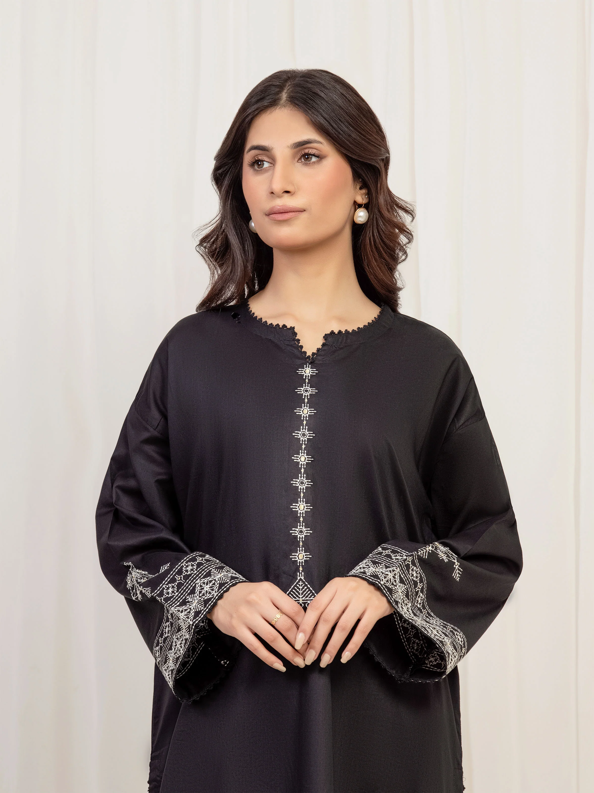 Pret Embroidered Cambric Shirt Trouser - EWTKE5-80132ST - Image 2