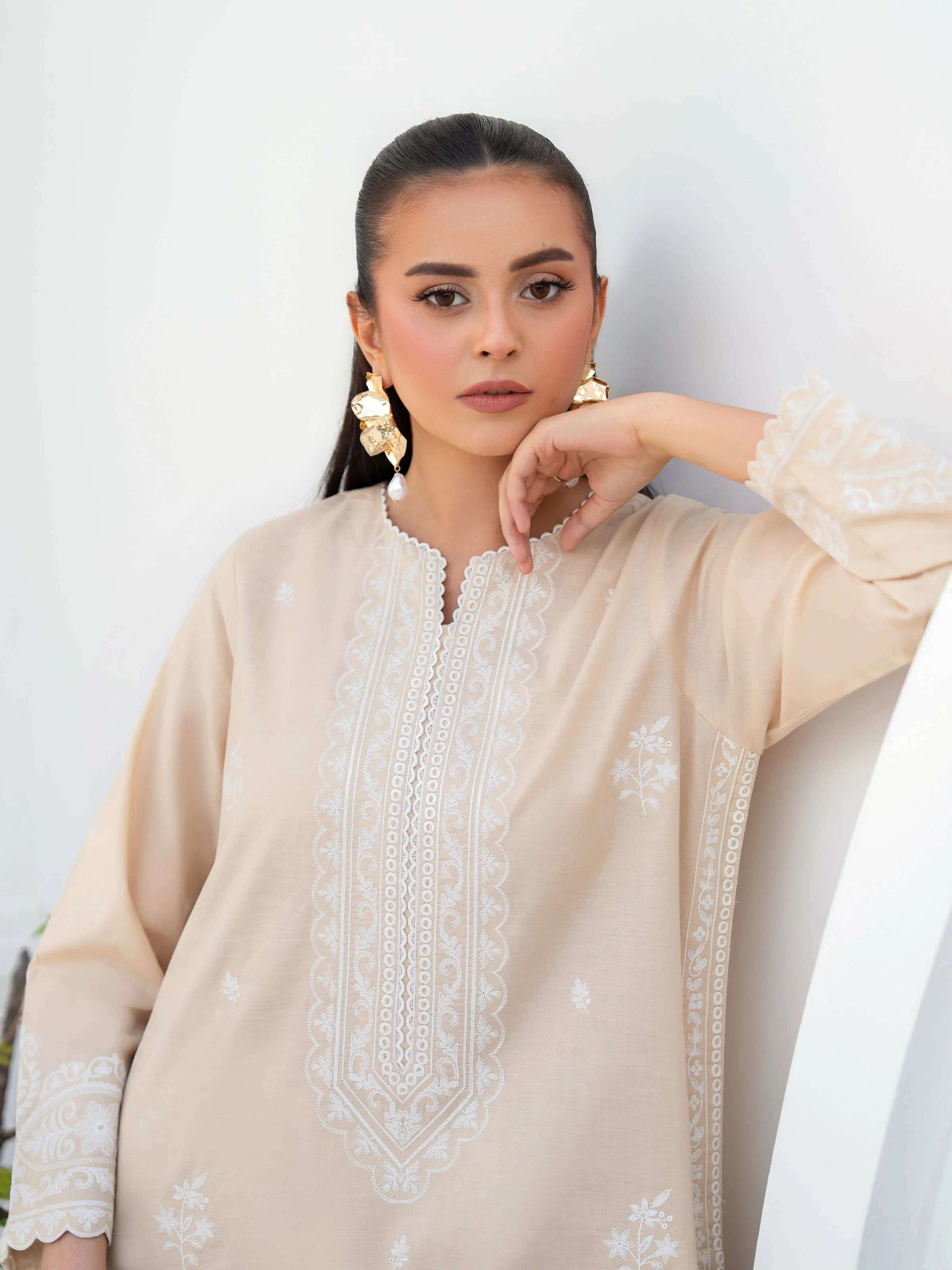 Pret Embroidered Cambric Shirt Trouser - EWTKE5-81096ST - Image 2