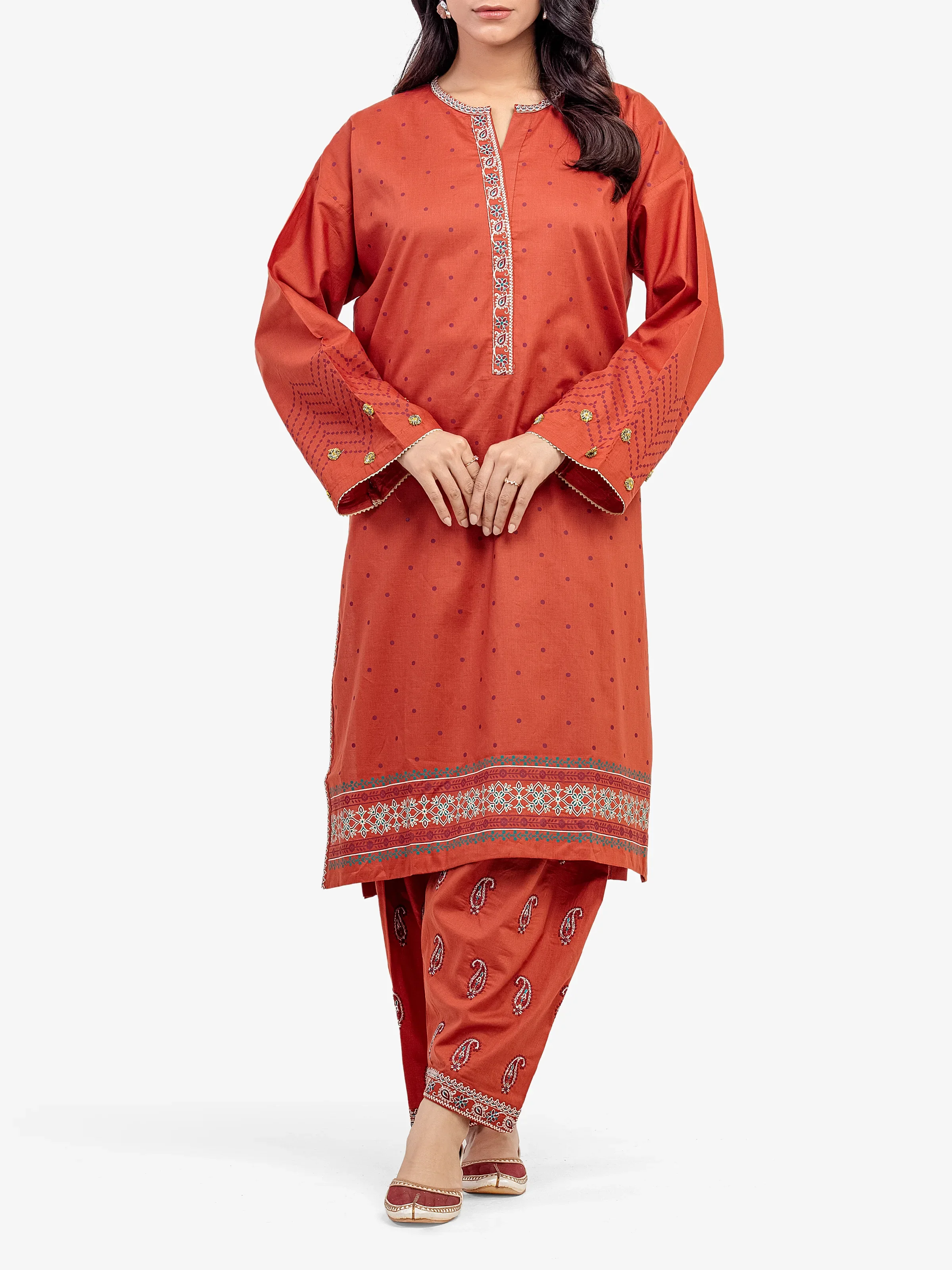 Pret Embroidered Cambric Co-Ord Set - EWTKE5-81620ST - Image 3