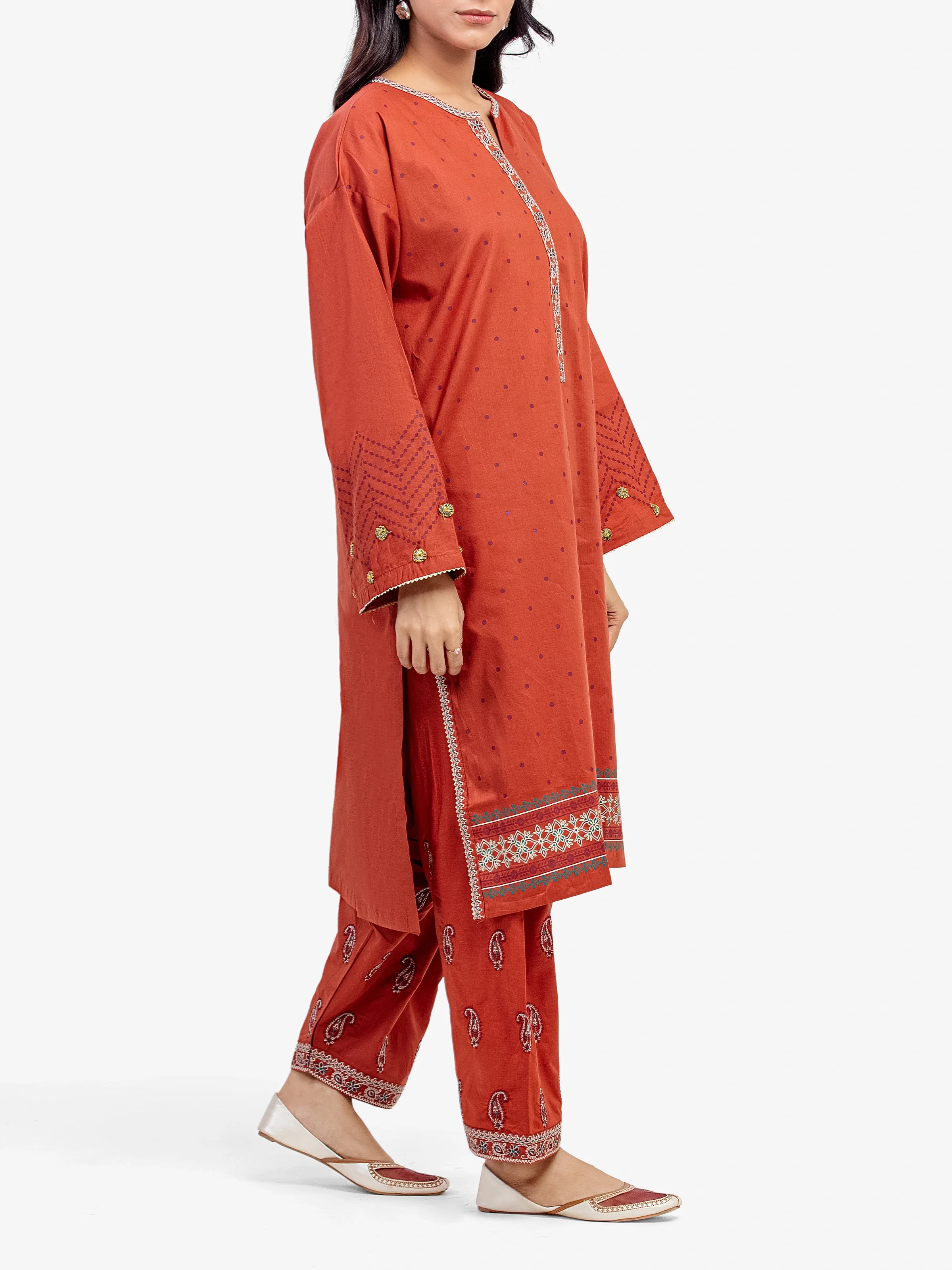 Pret Embroidered Cambric Co-Ord Set - EWTKE5-81620ST - Image 4