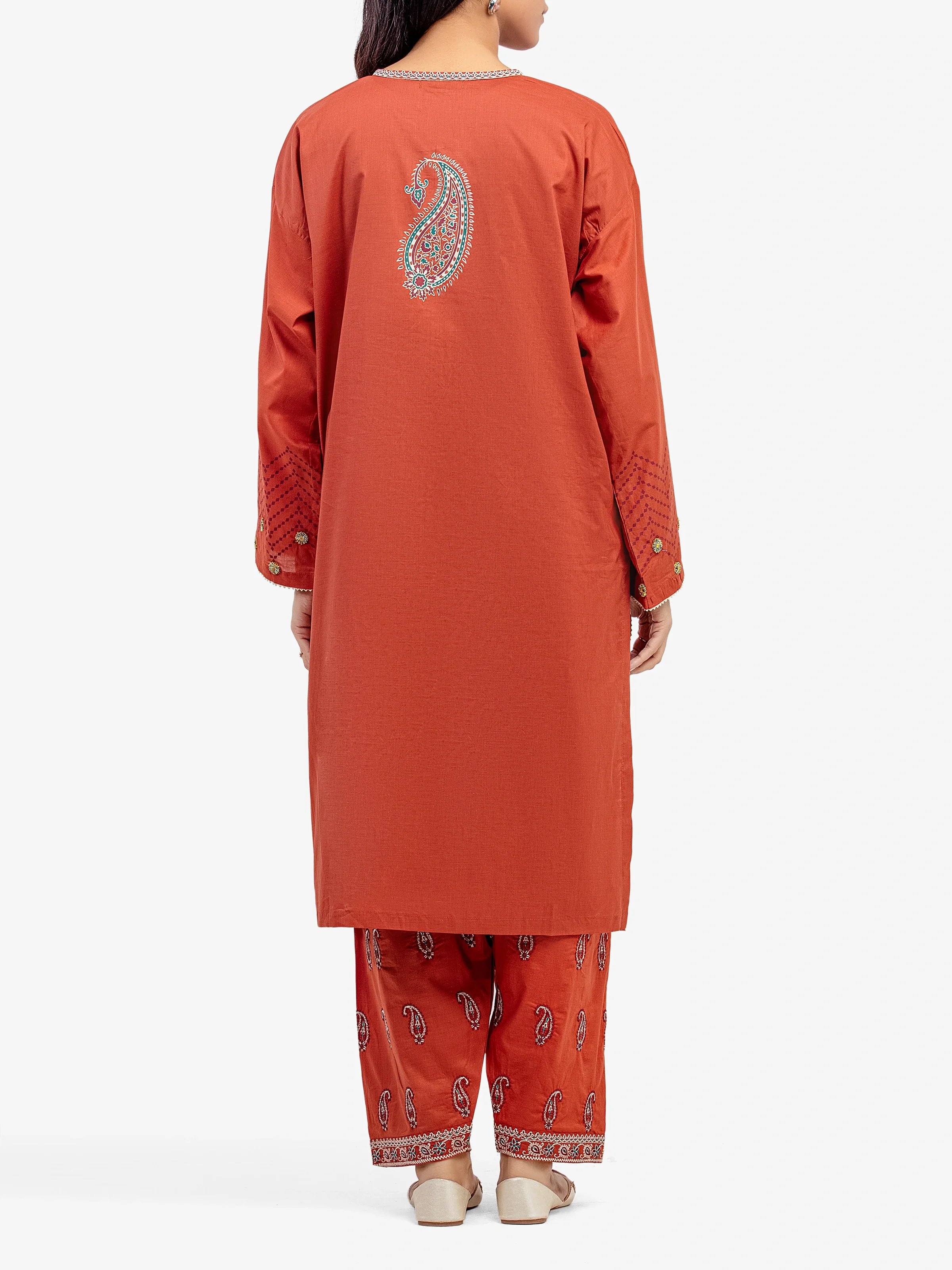 Pret Embroidered Cambric Co-Ord Set - EWTKE5-81620ST - Image 6