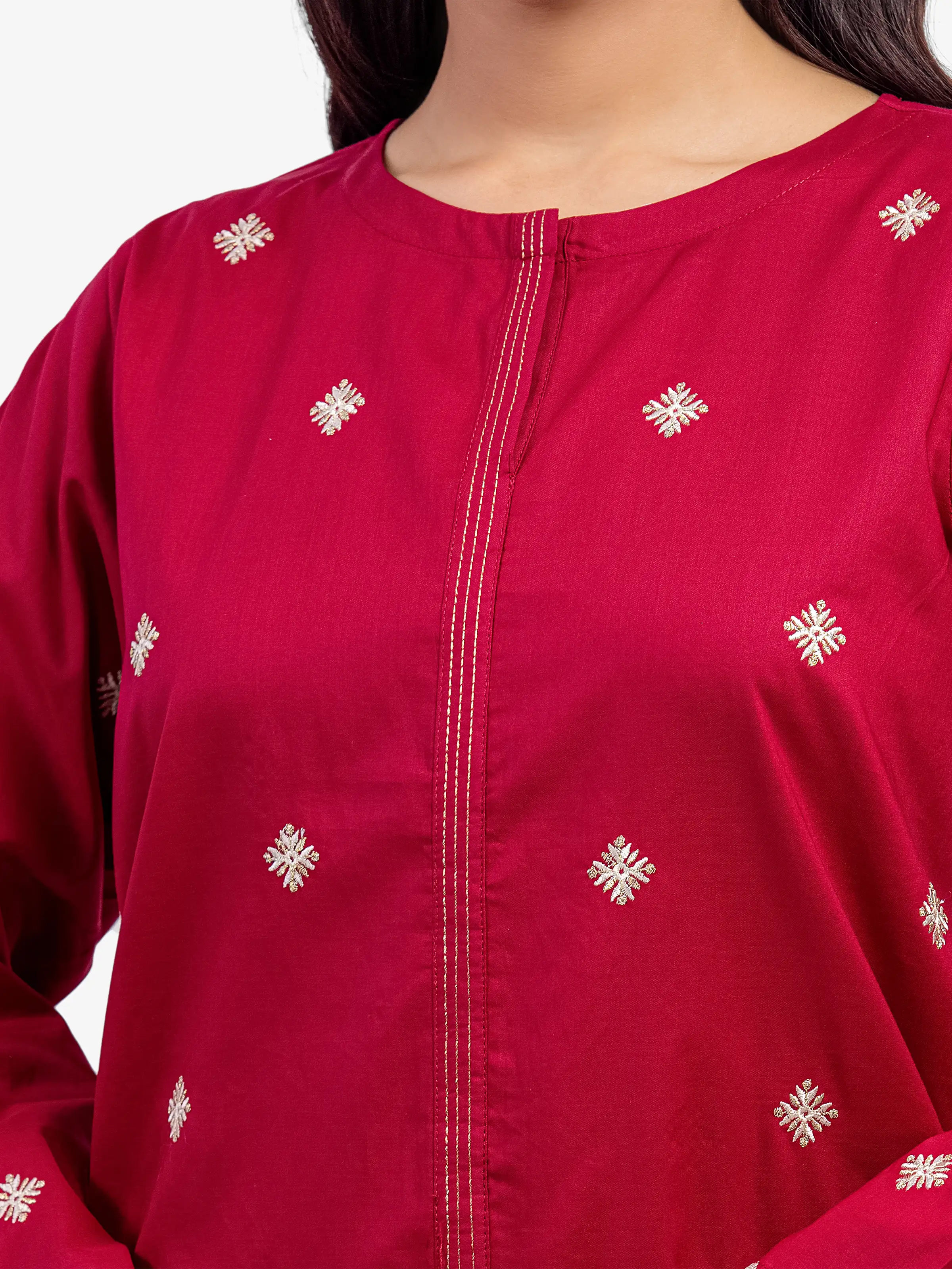 Pret Embroidered Cambric Shirt Trouser - EWTKE5-81621ST - Image 4