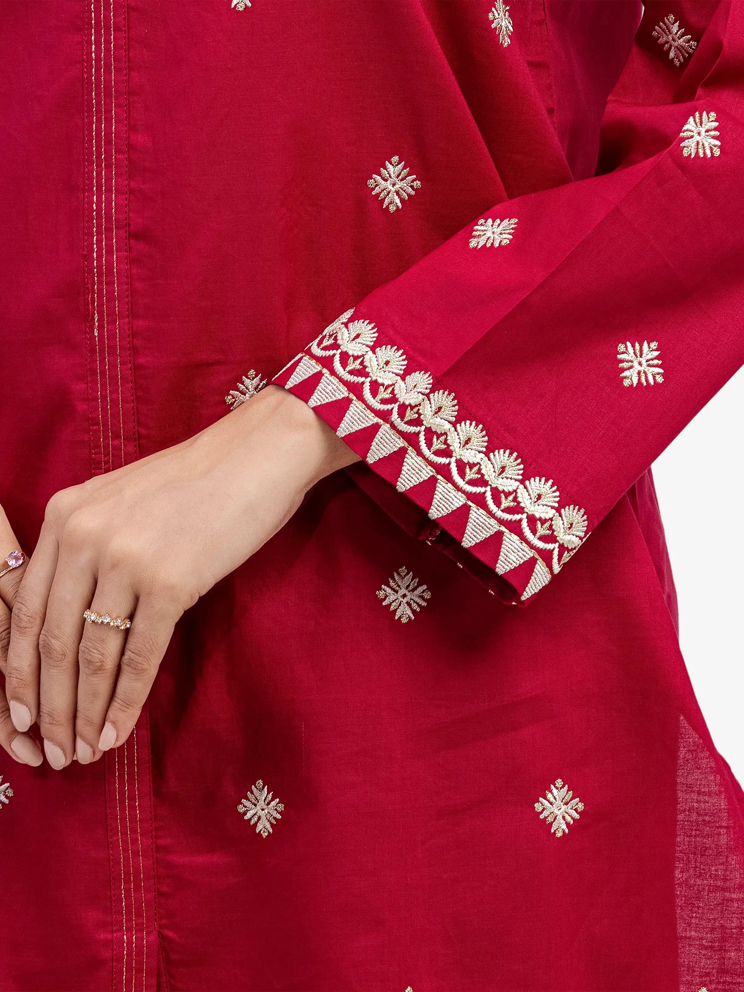 Pret Embroidered Cambric Shirt Trouser - EWTKE5-81621ST - Image 5