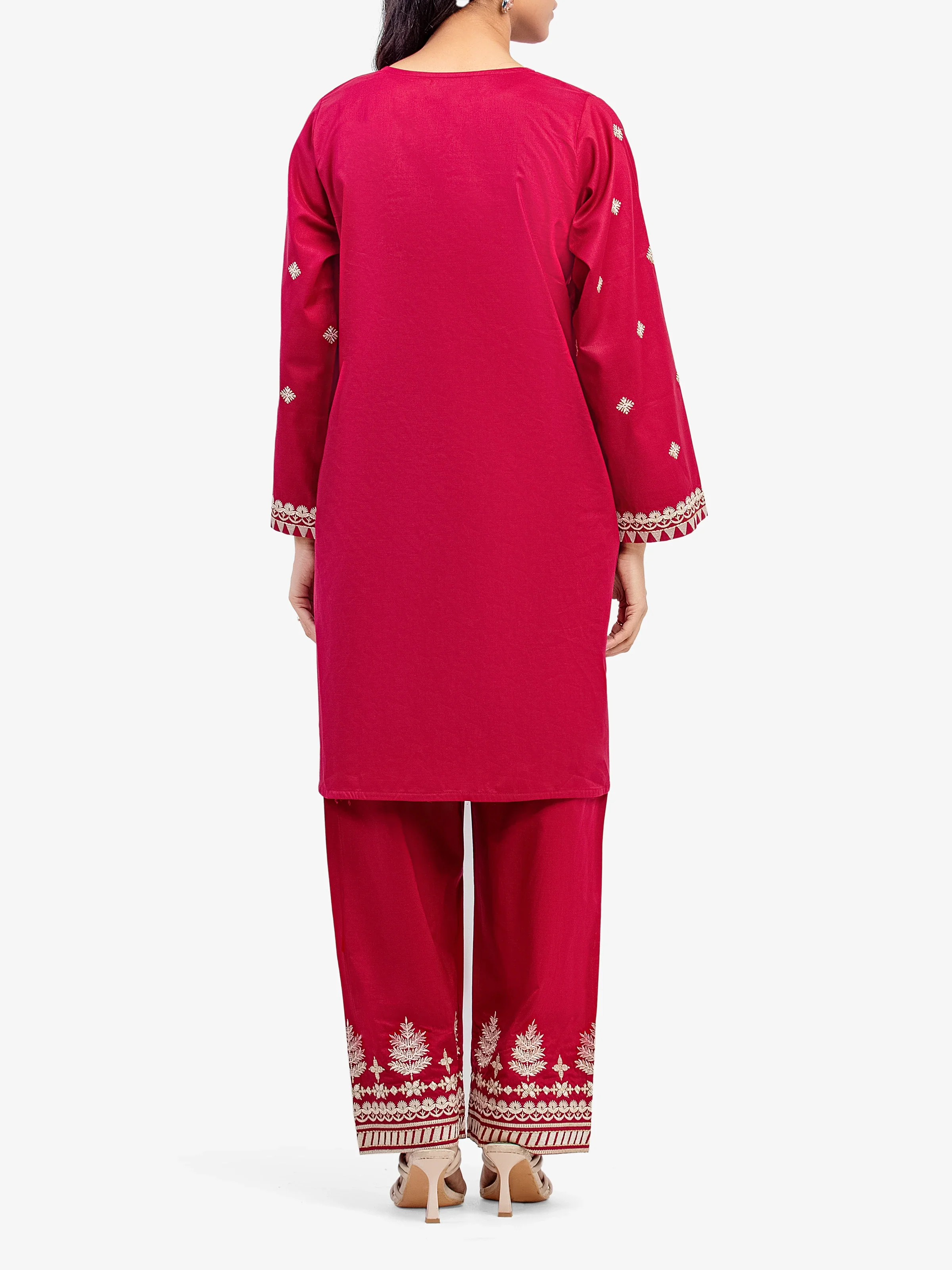 Pret Embroidered Cambric Shirt Trouser - EWTKE5-81621ST - Image 6