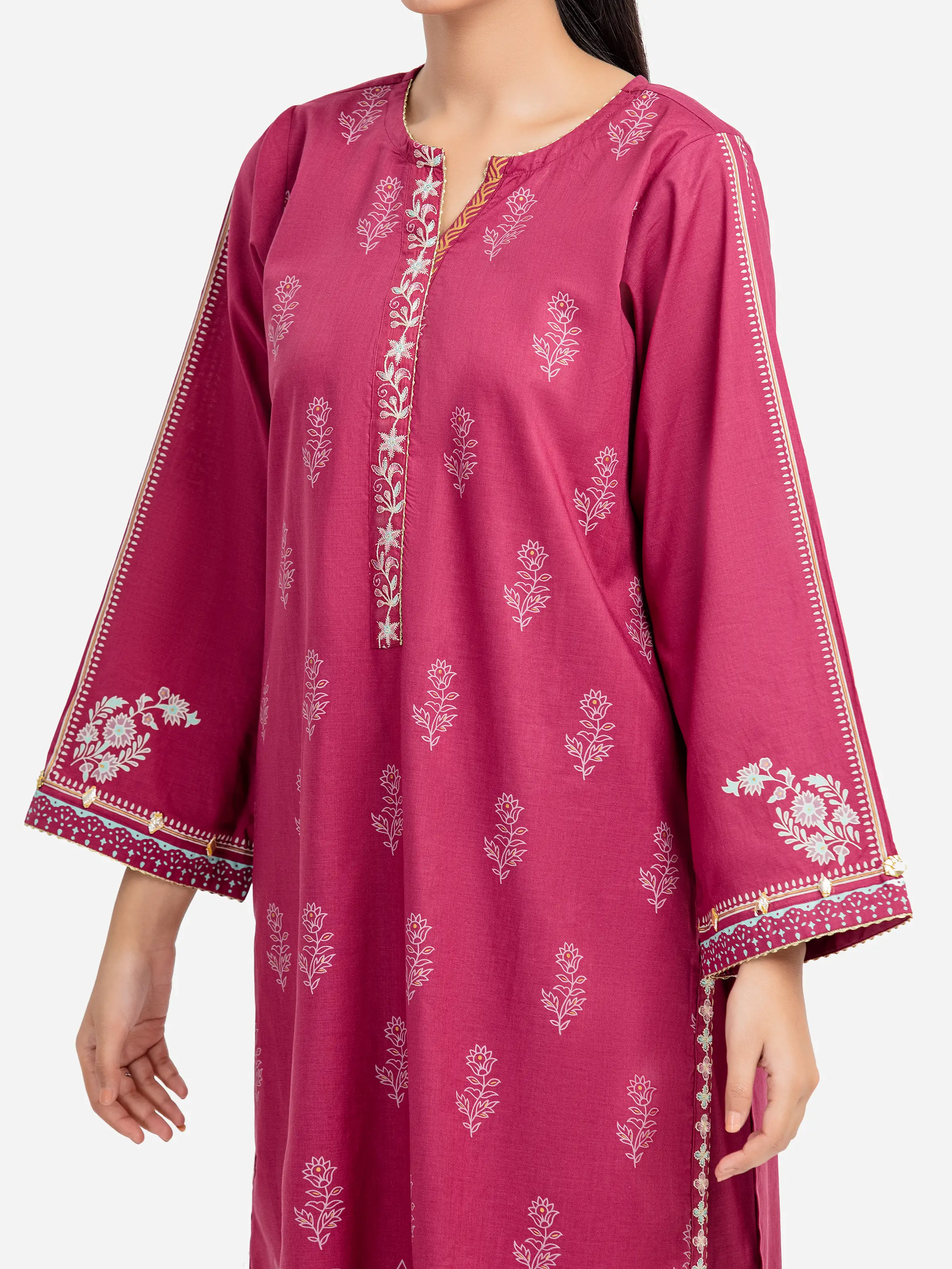 Pret Embroidered Cambric Shirt Trouser - EWTKE5-81622ST - Image 3