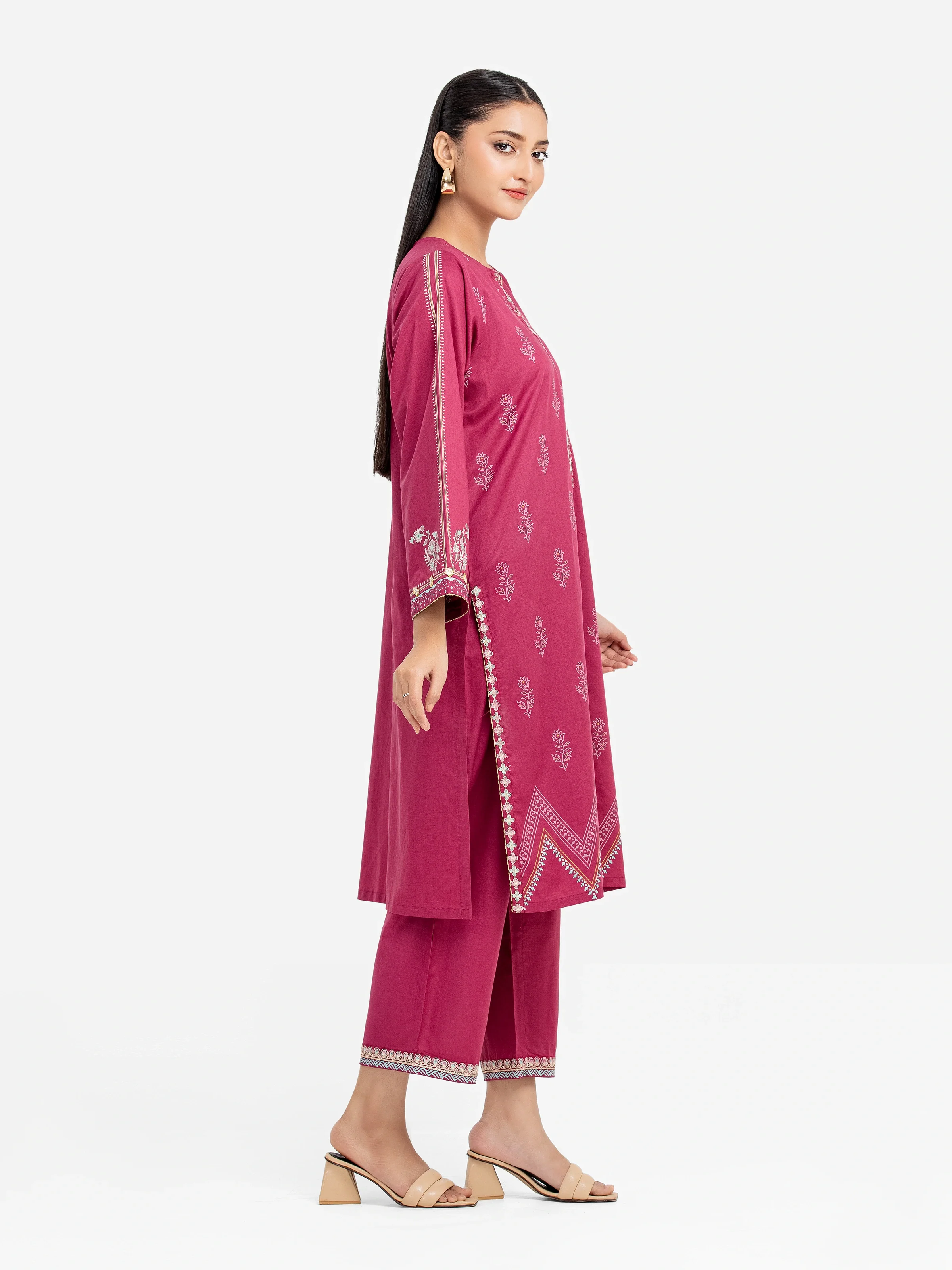 Pret Embroidered Cambric Shirt Trouser - EWTKE5-81622ST - Image 5