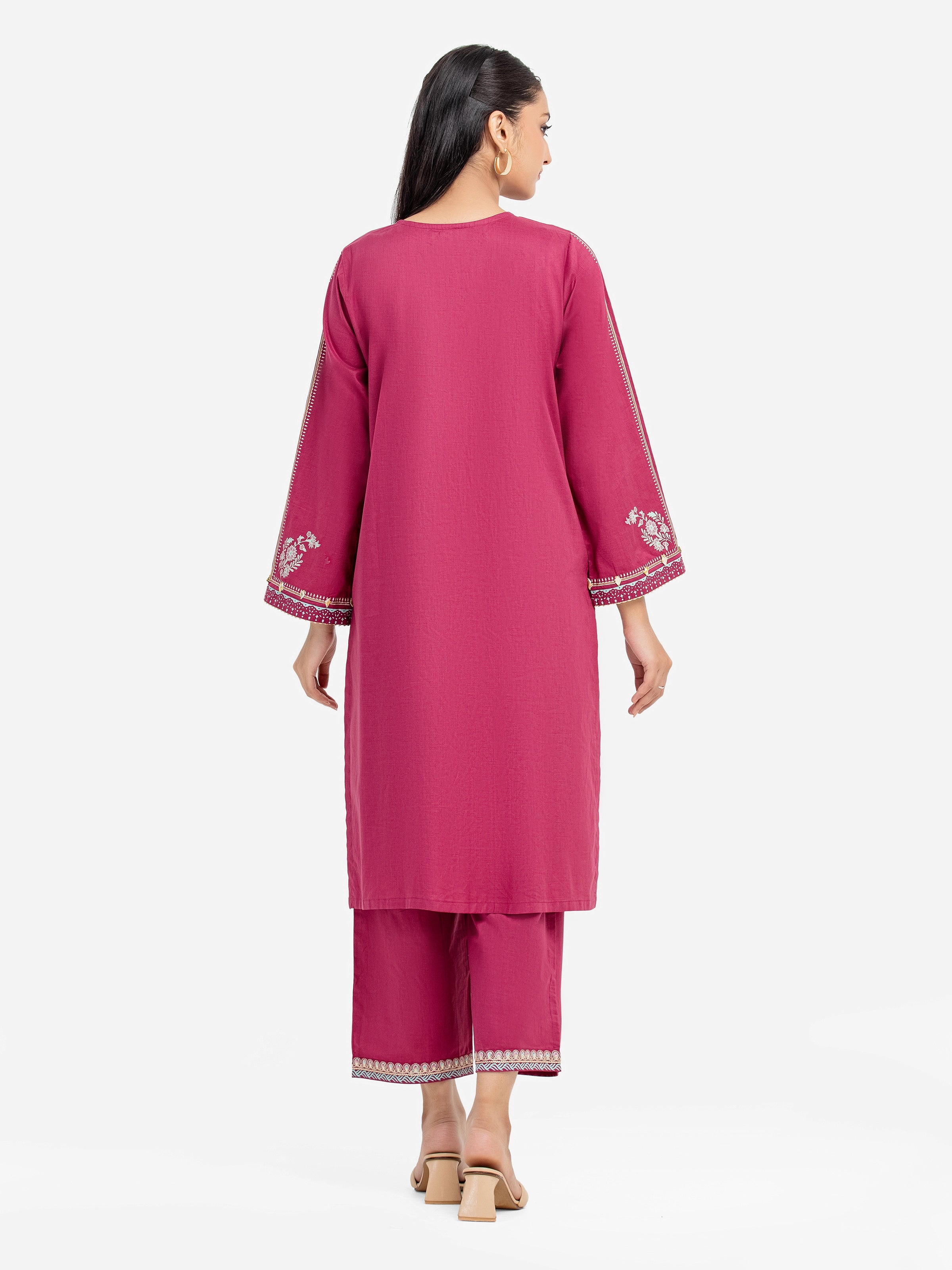 Pret Embroidered Cambric Shirt Trouser - EWTKE5-81622ST - Image 6