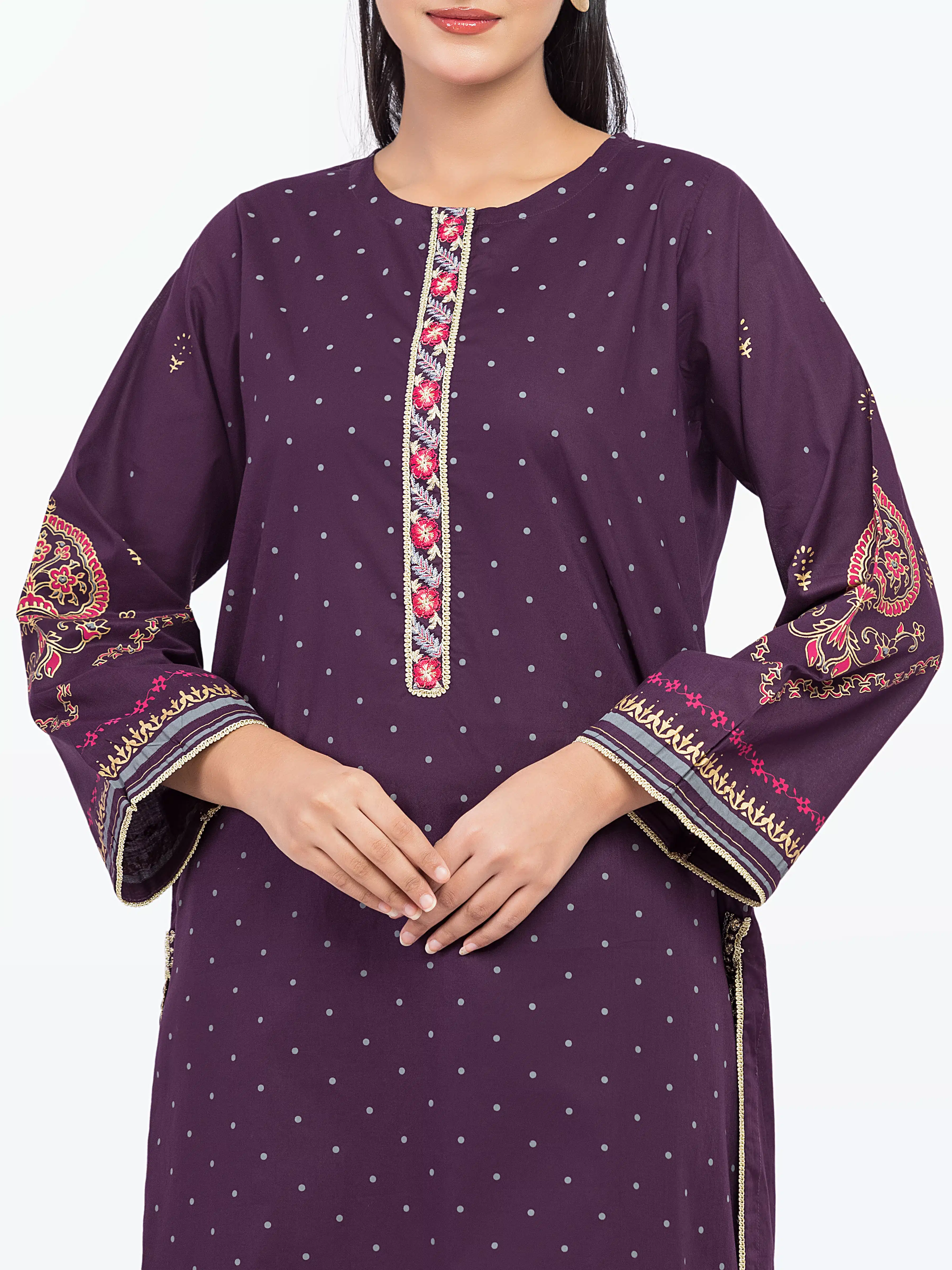 Pret Embroidered Cambric Co-Ord Set - EWTKE5-81625ST - Image 2