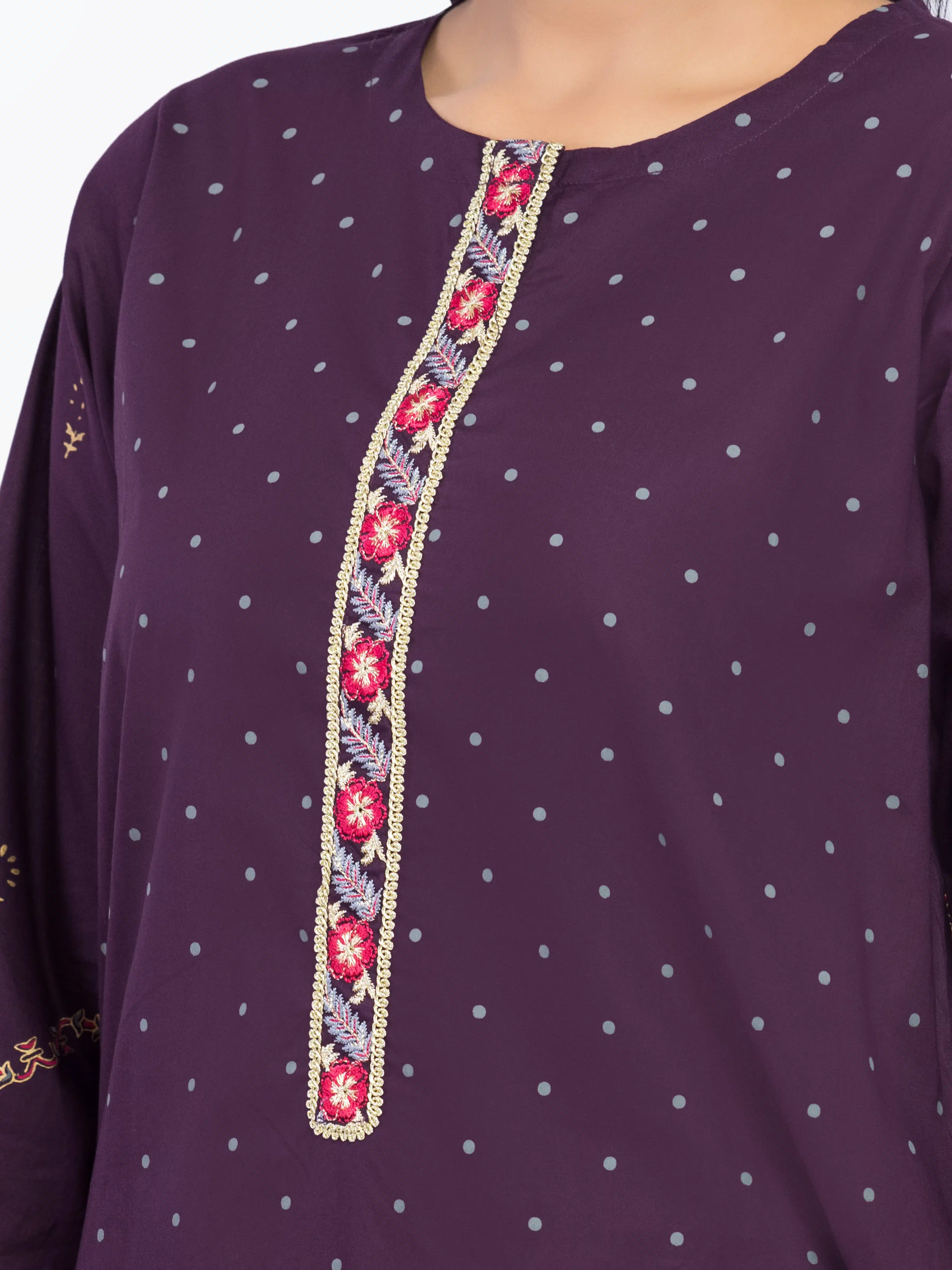 Pret Embroidered Cambric Co-Ord Set - EWTKE5-81625ST - Image 3