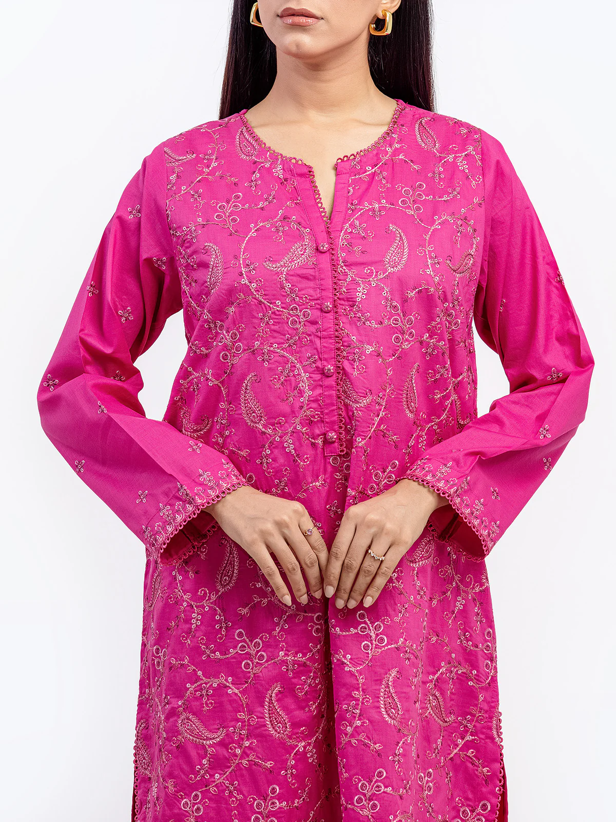 Pret Embroidered Cambric Co-ord Set - EWTKE5-81627ST - Image 2