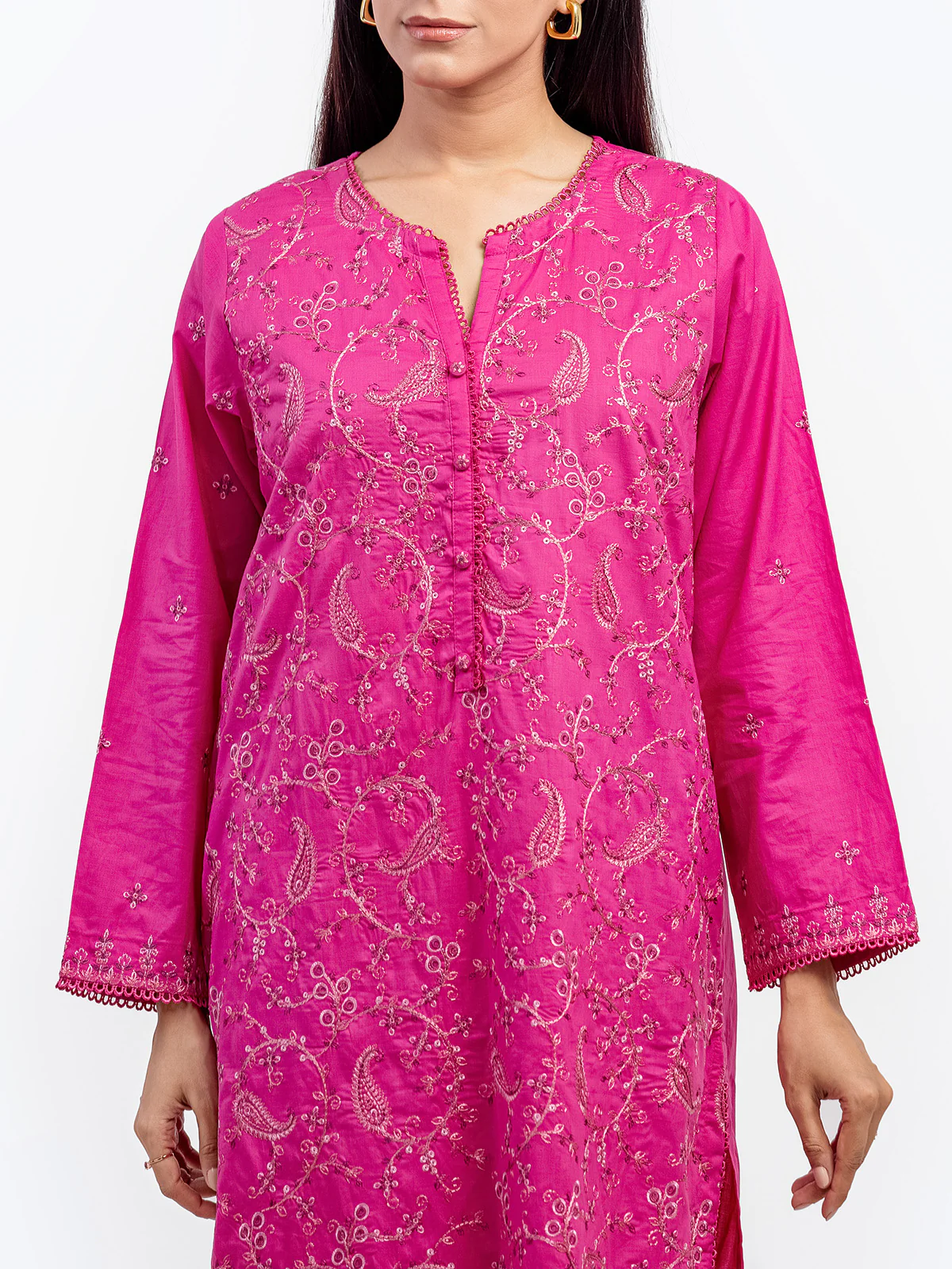 Pret Embroidered Cambric Co-ord Set - EWTKE5-81627ST - Image 3