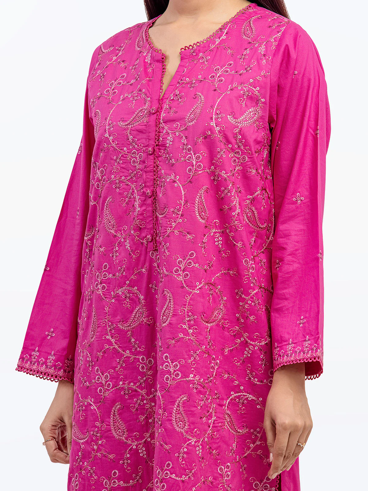 Pret Embroidered Cambric Co-ord Set - EWTKE5-81627ST - Image 4