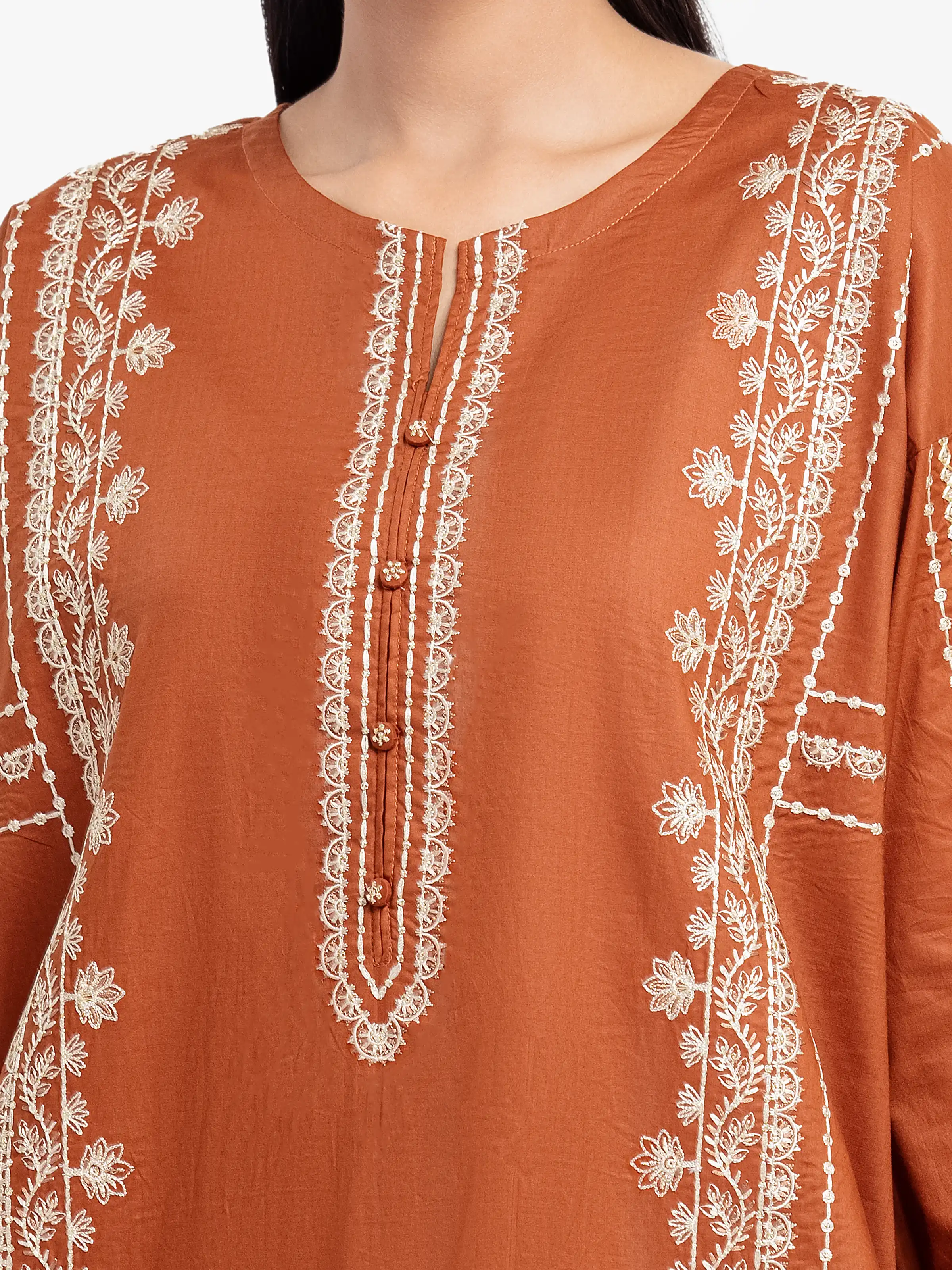 Pret Embroidered Cambric Shirt Trouser - EWTKE5-81631ST - Image 3