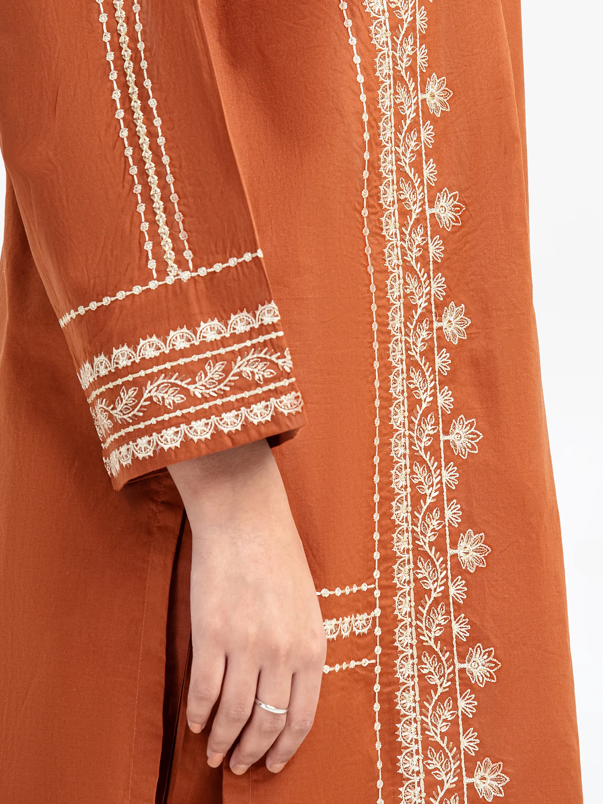Pret Embroidered Cambric Shirt Trouser - EWTKE5-81631ST - Image 4