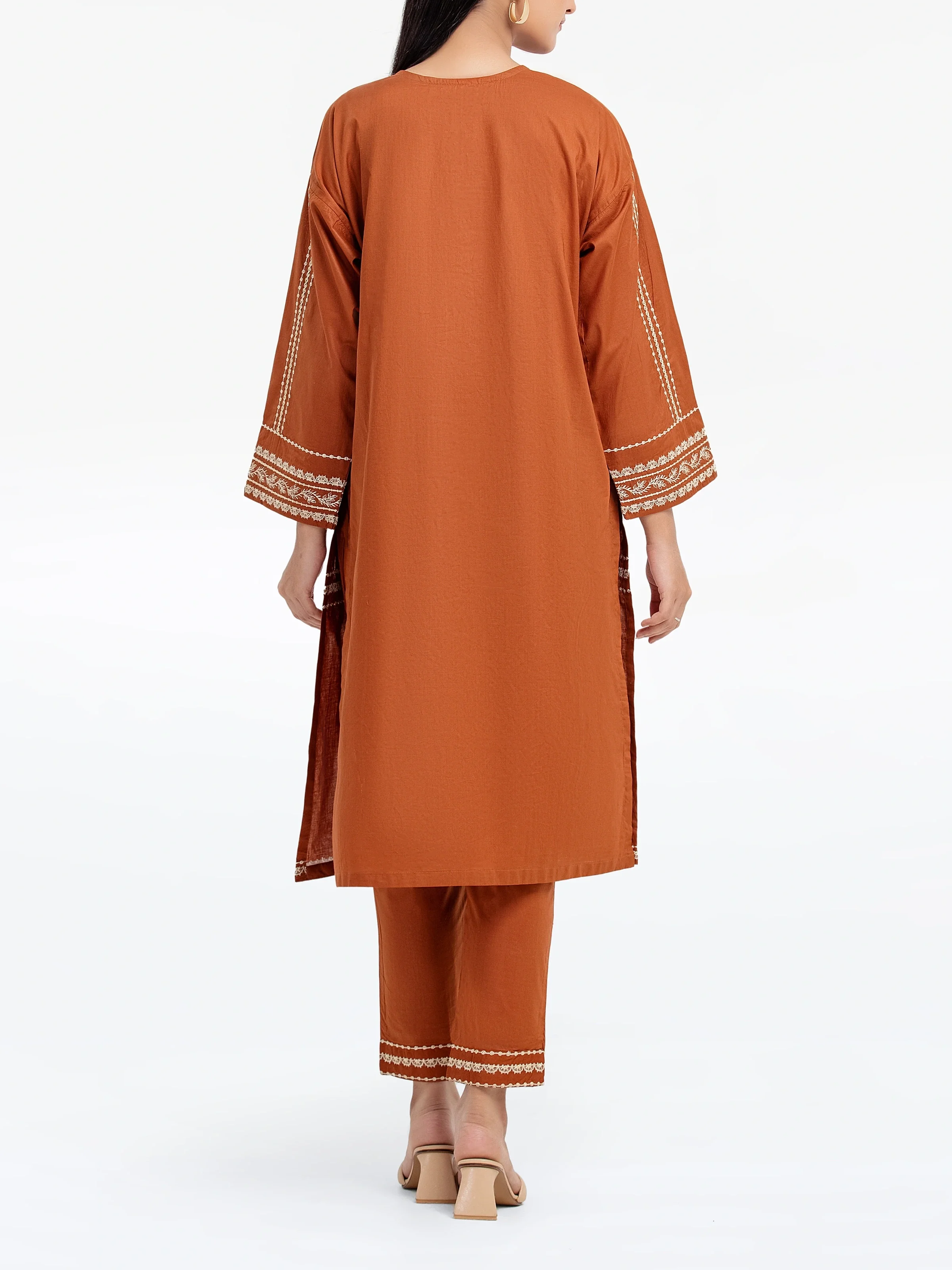 Pret Embroidered Cambric Shirt Trouser - EWTKE5-81631ST - Image 6