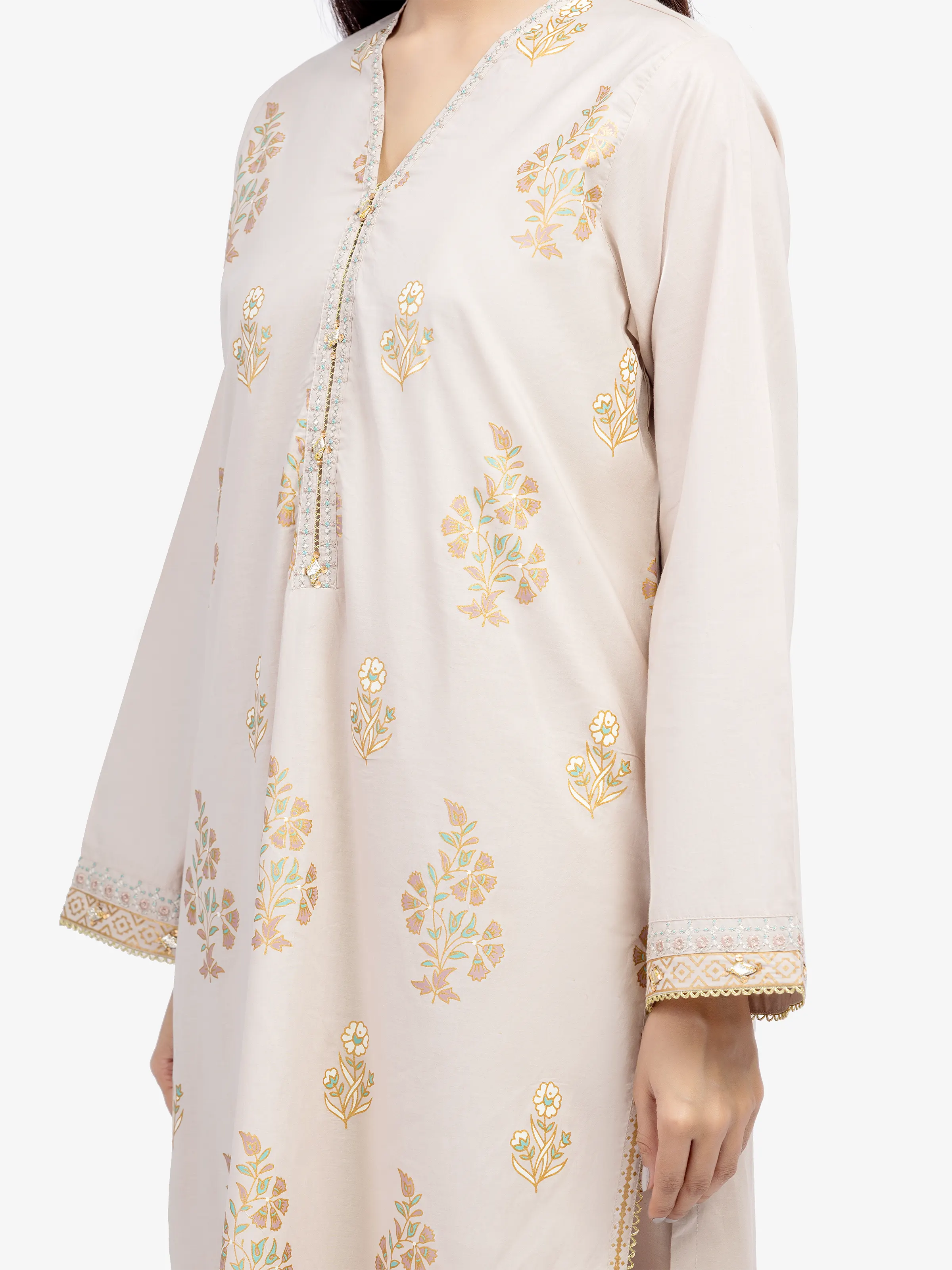 Pret Embroidered Cambric Co-Ord Set - EWTKE5-81633ST - Image 3