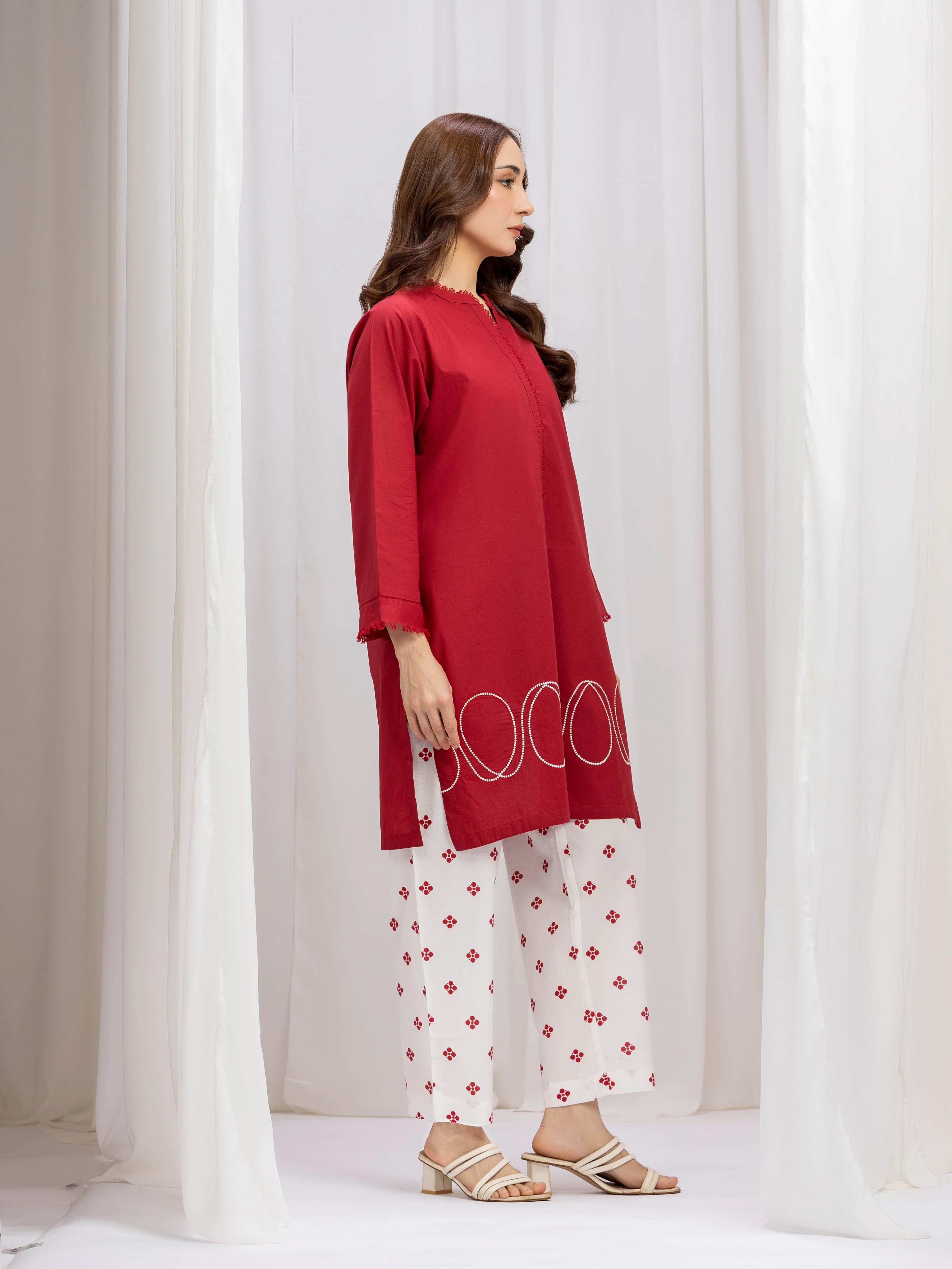 Pret Embroidered Cambric Co-Ord Set - EWTKE5-85008ST - Image 5