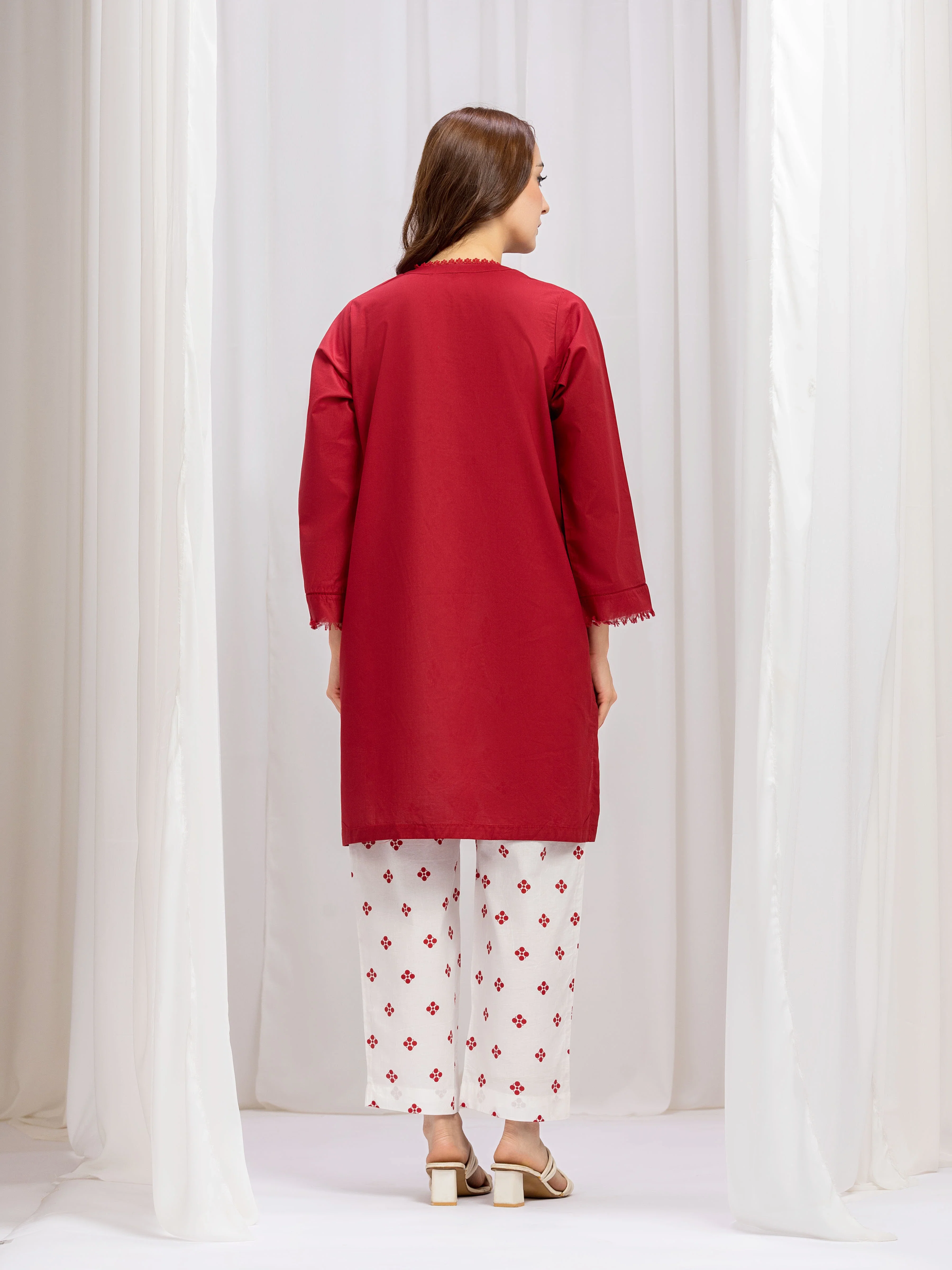 Pret Embroidered Cambric Co-Ord Set - EWTKE5-85008ST - Image 6
