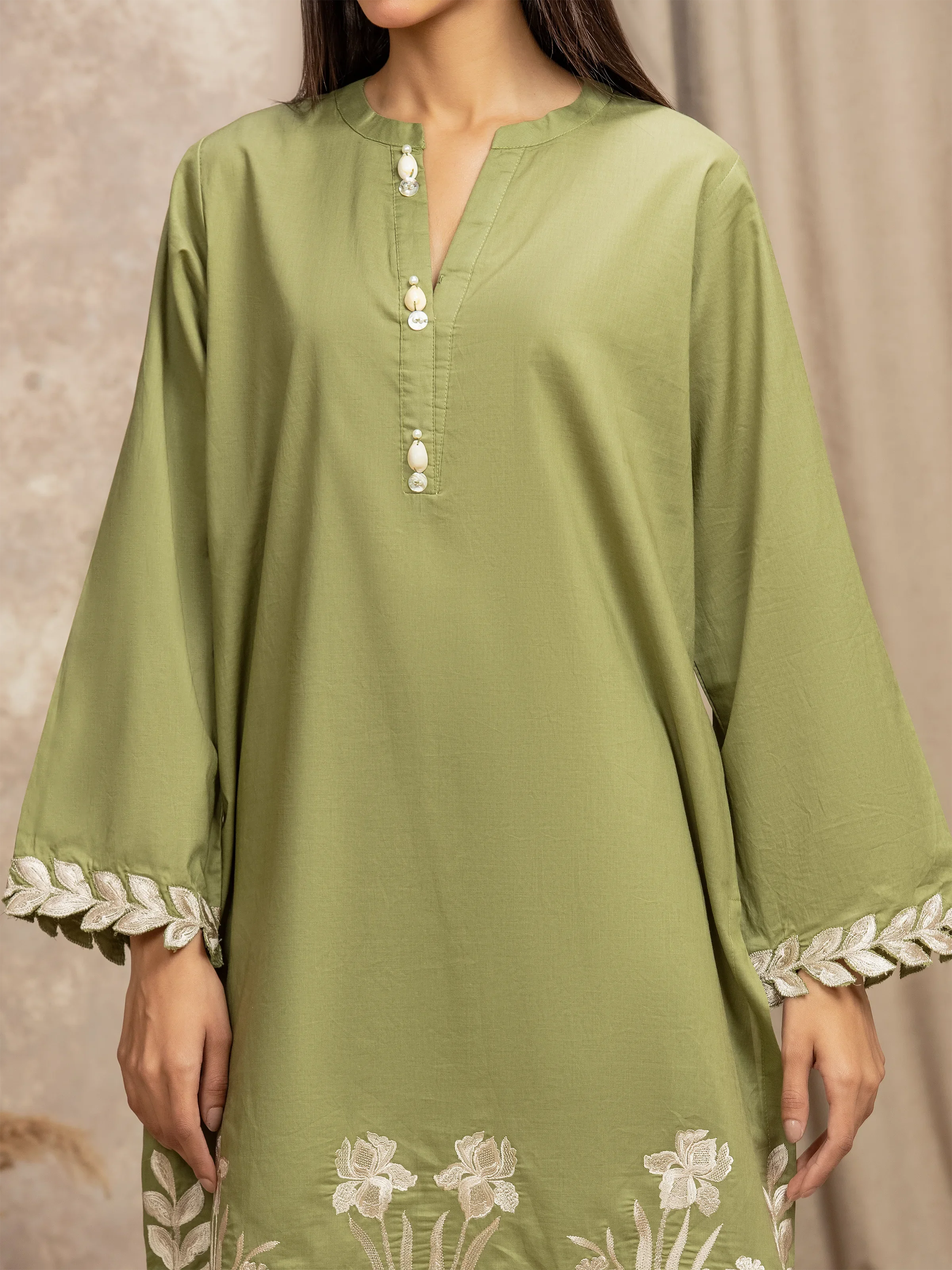 Pret Embroidered Cambric Co-ord Set - EWTKE5-85012ST - Image 3