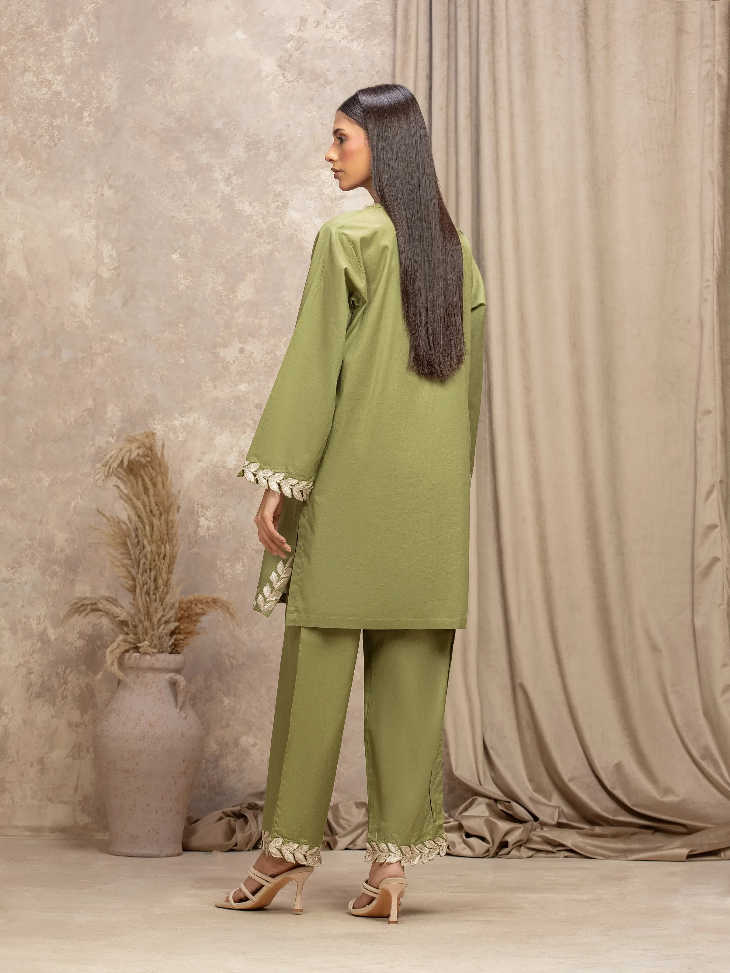 Pret Embroidered Cambric Co-ord Set - EWTKE5-85012ST - Image 5
