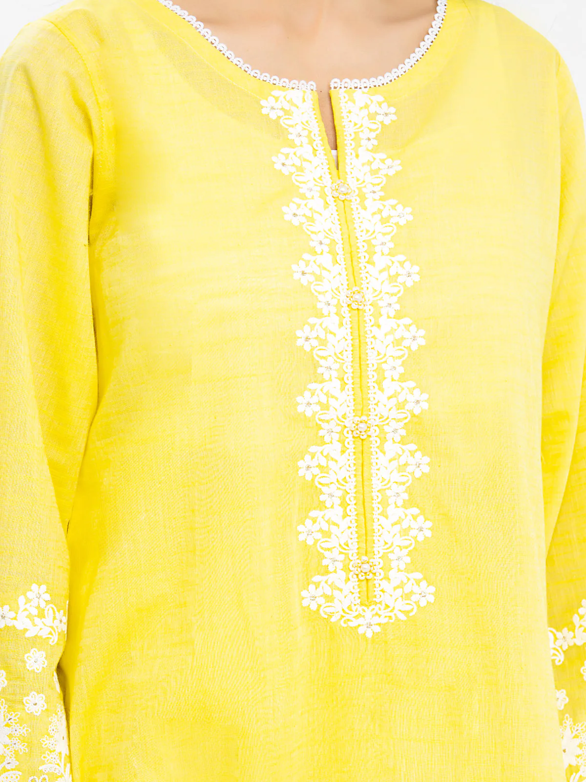 Pret Embroidered Chambray Shirt Trouser - EWTKE24-80350ST - Image 4