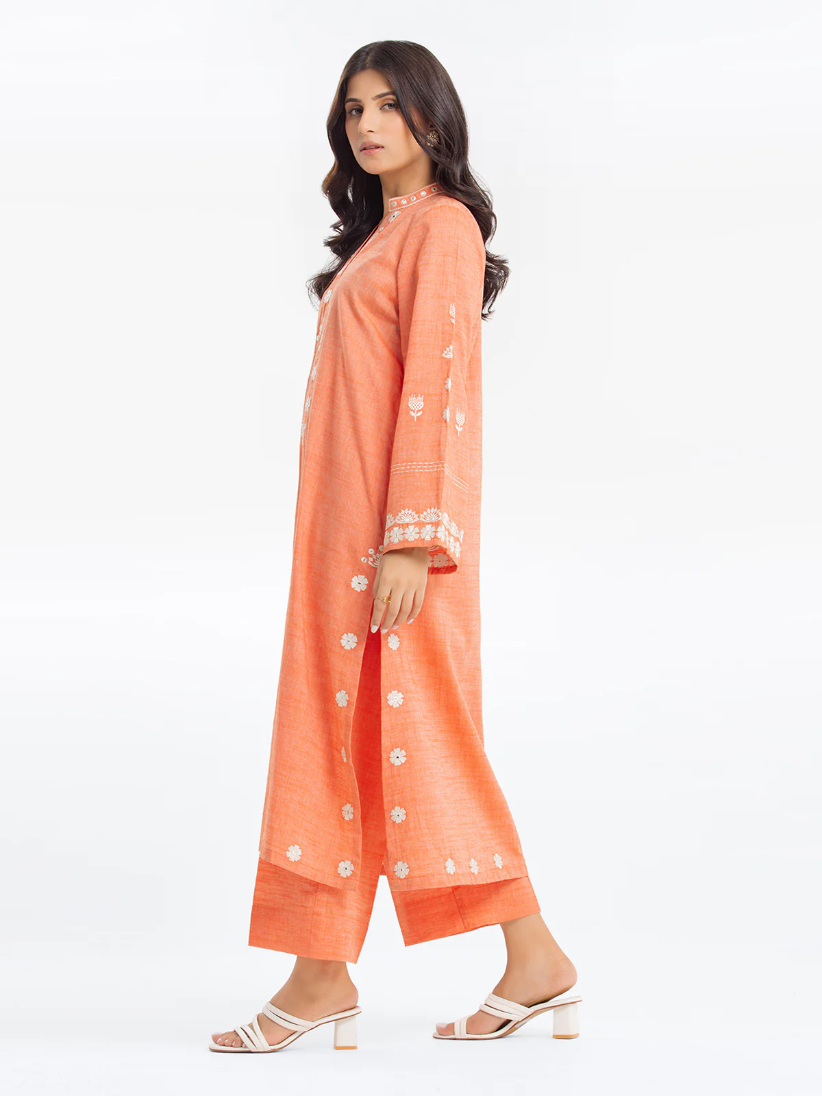 Pret Embroidered Chambray Shirt Trouser - EWTKE24-80351ST - Image 4