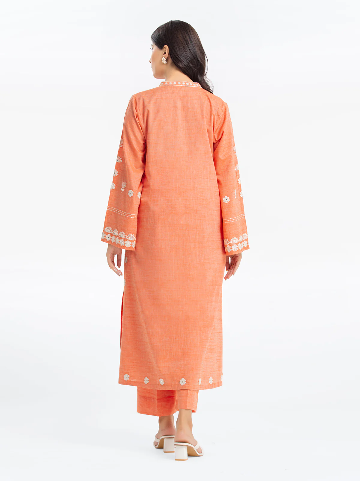 Pret Embroidered Chambray Shirt Trouser - EWTKE24-80351ST - Image 5