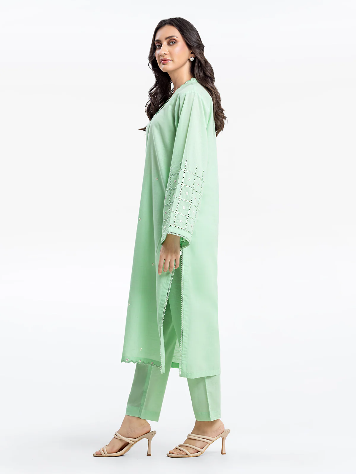 Pret Embroidered Chambray Co-ord Set - EWTKE24-80352ST - Image 4