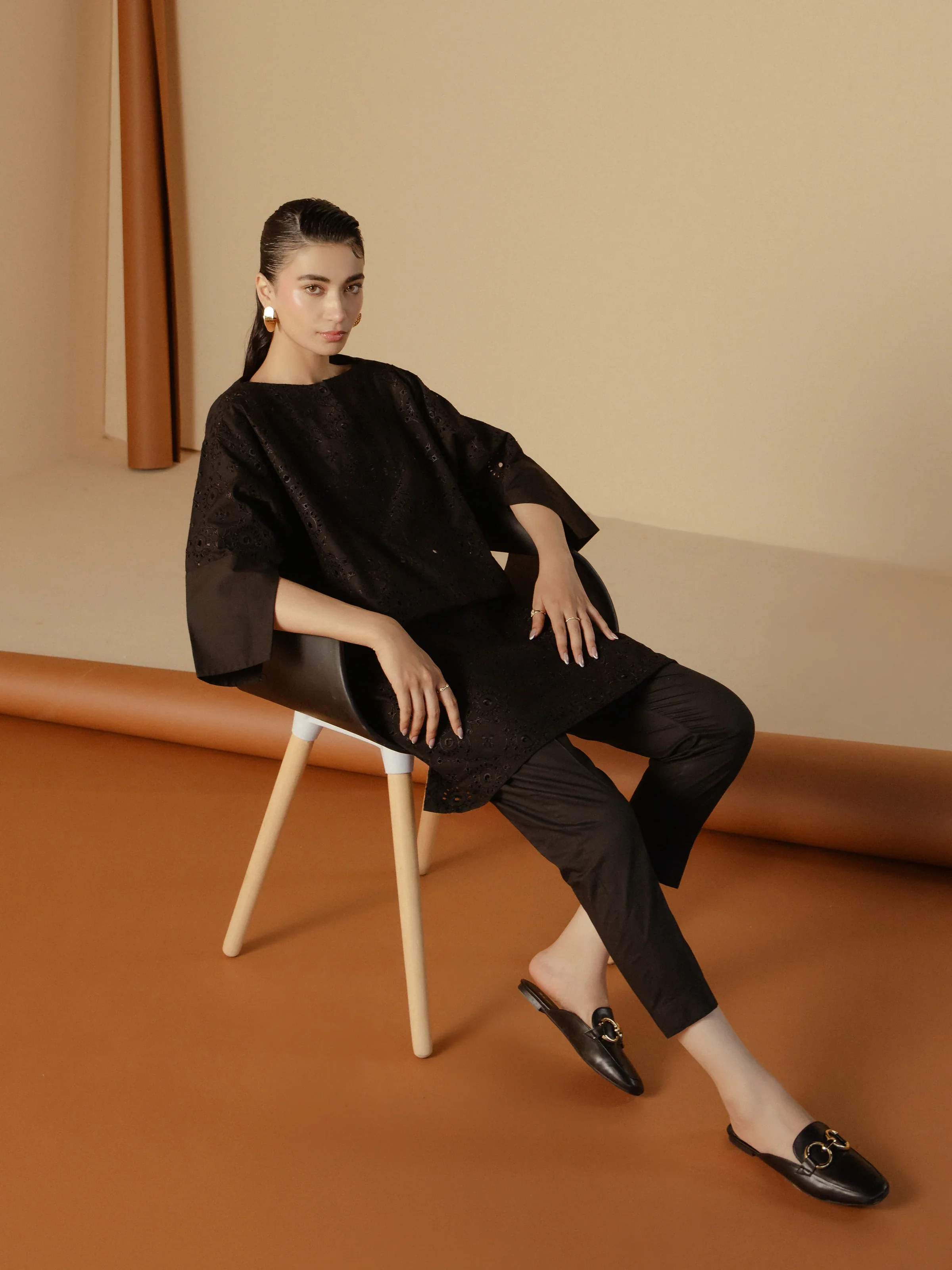Pret Embroidered Cotton Shirt Trouser - EWTKE24-81197ST - Image 2