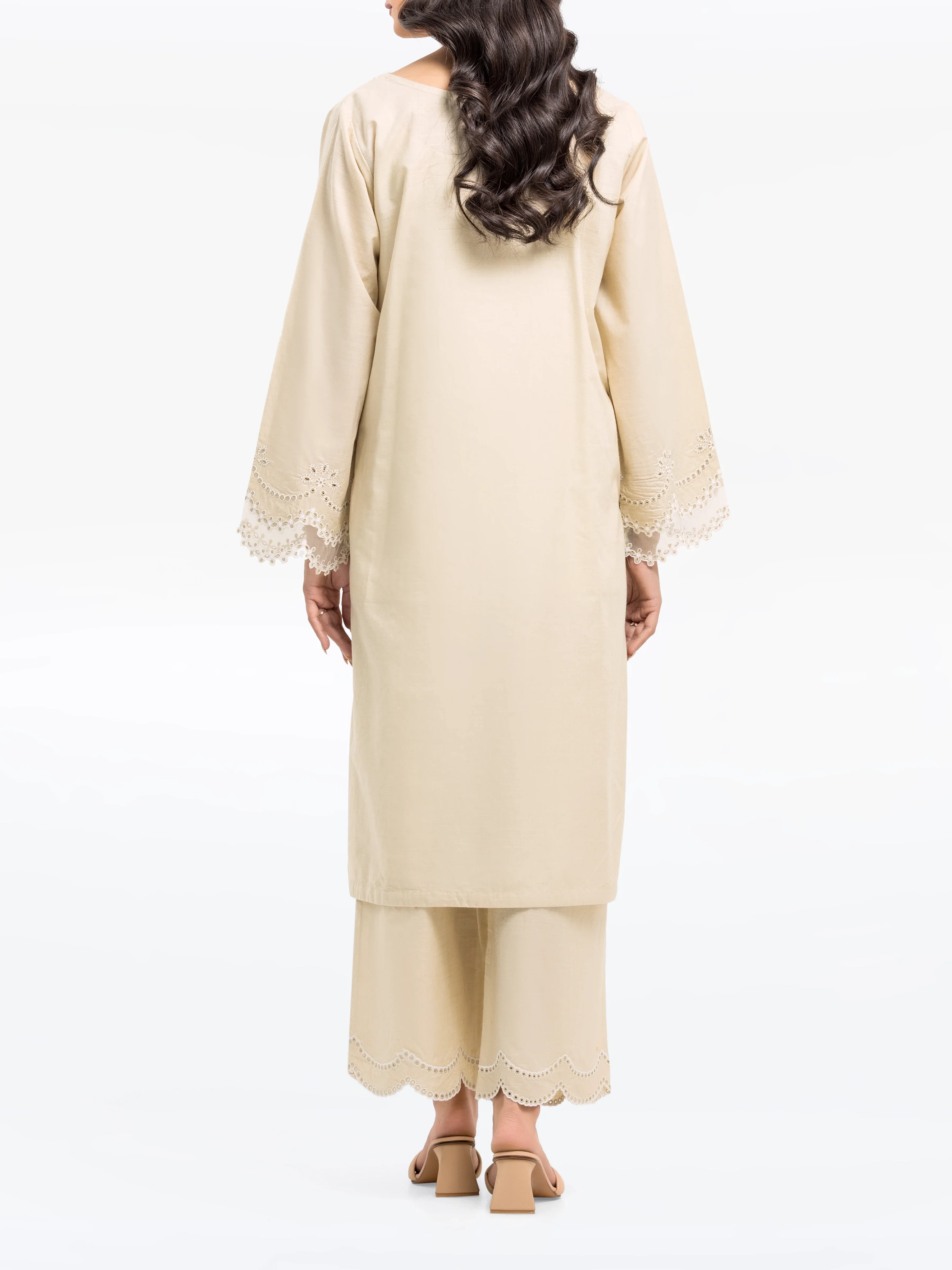 Pret Embroidered Cotton Slub Shirt Trouser - EWTKE24-81174ST - Image 6