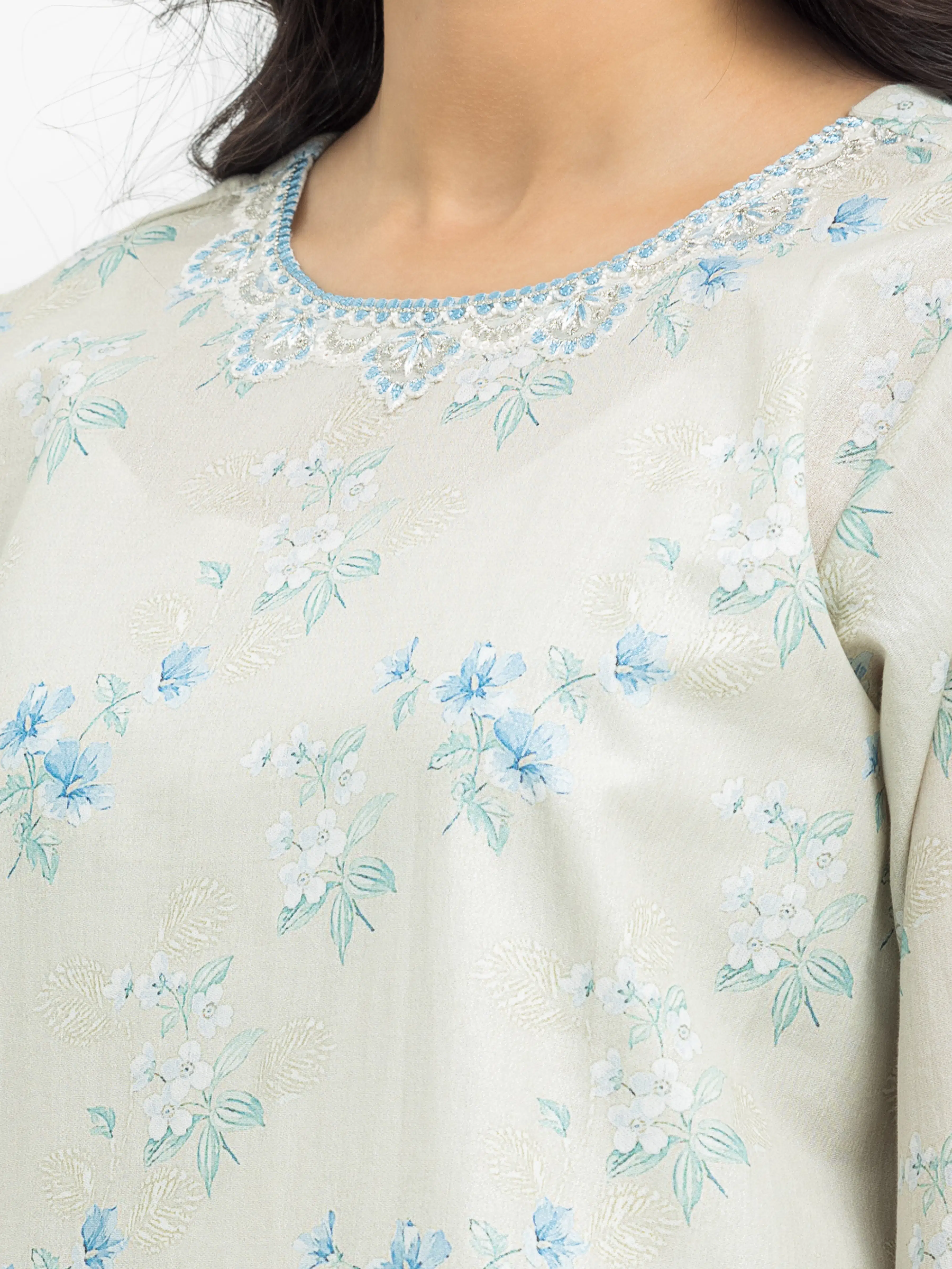 Pret Embroidered Cotton Zari Shirt Trouser - EWTKE24-81162ST - Image 4