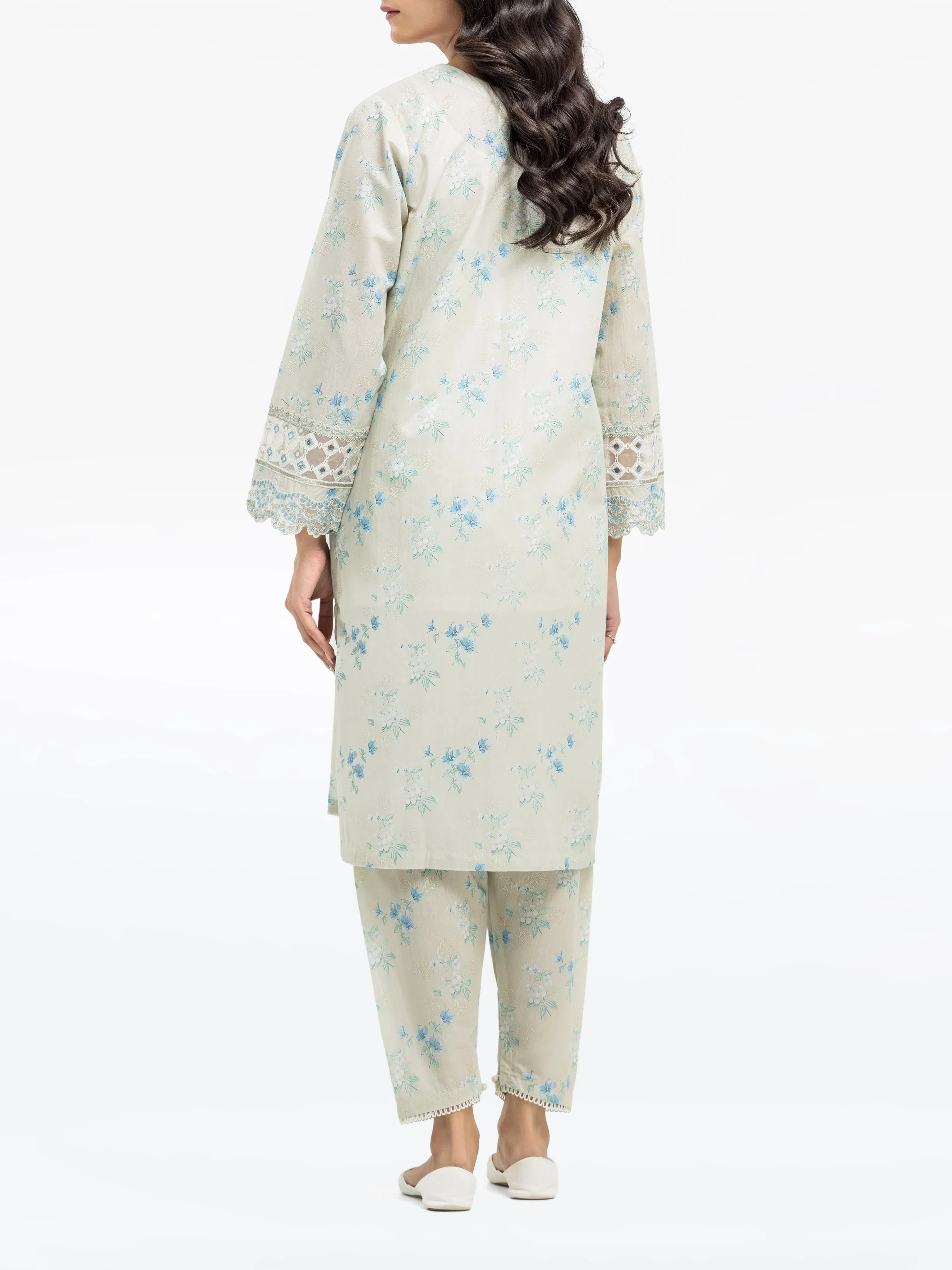 Pret Embroidered Cotton Zari Shirt Trouser - EWTKE24-81162ST - Image 6