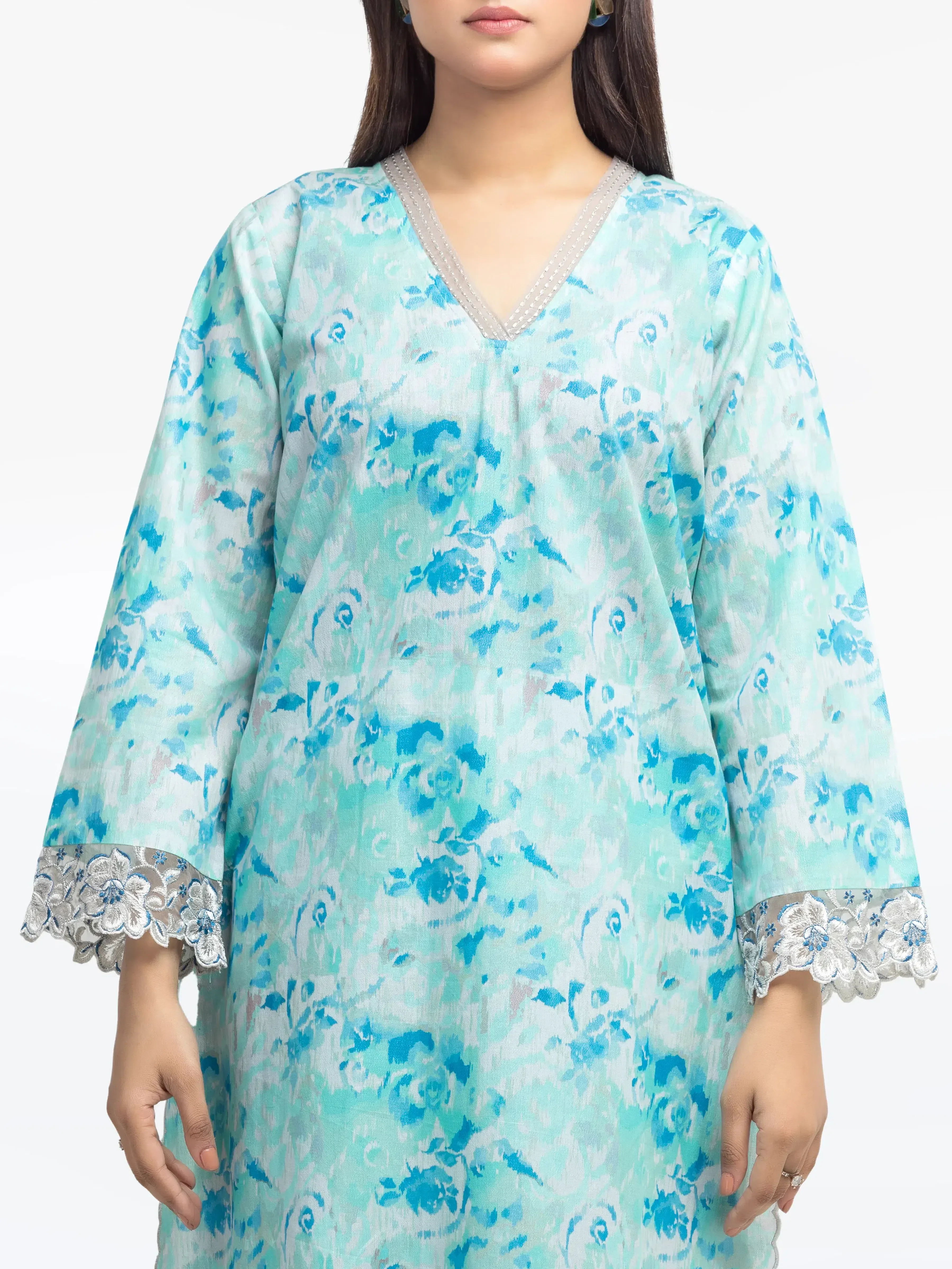 Pret Embroidered Cotton Zari Shirt Trouser - EWTKE24-81164ST - Image 2