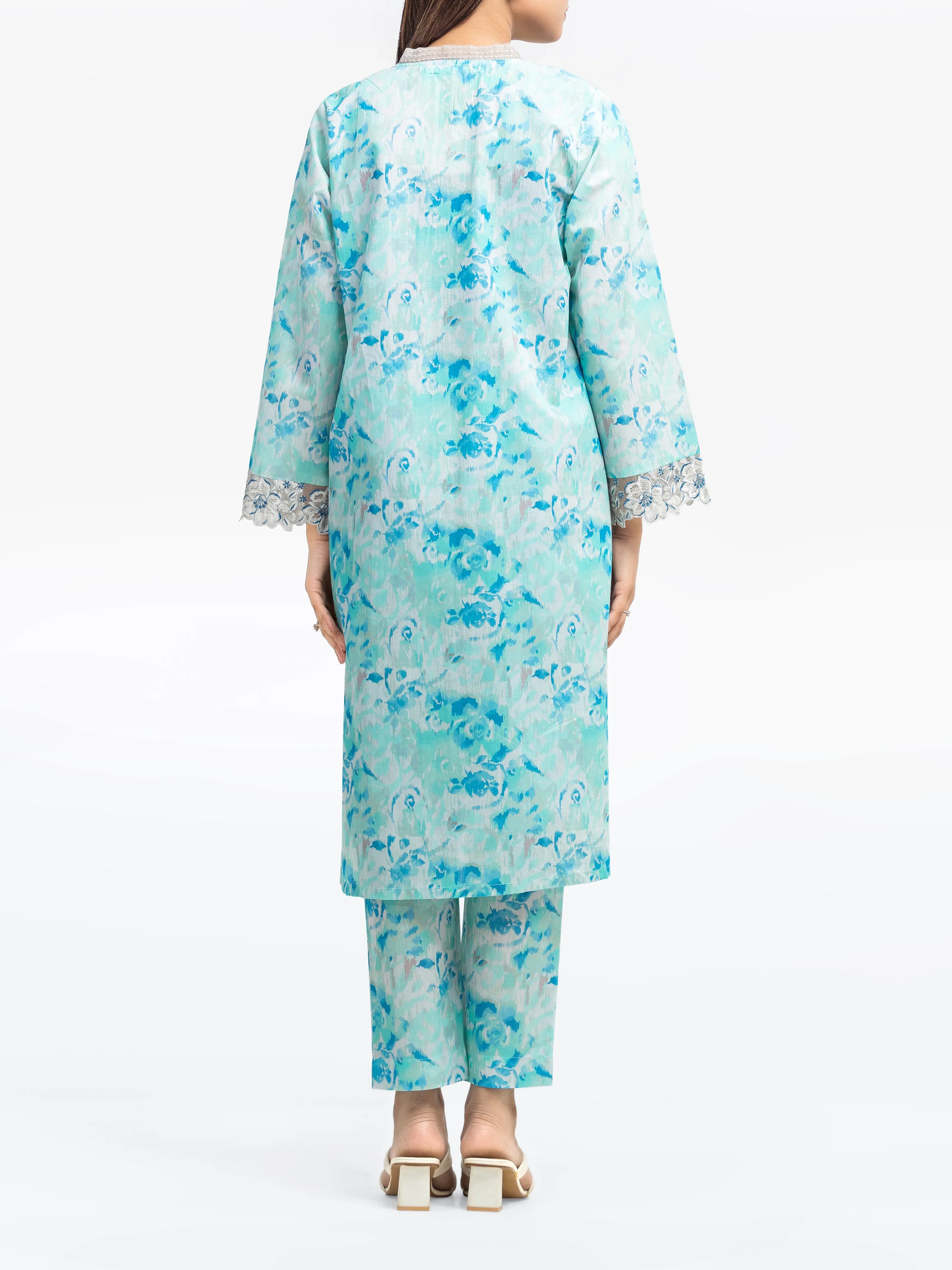 Pret Embroidered Cotton Zari Shirt Trouser - EWTKE24-81164ST - Image 6