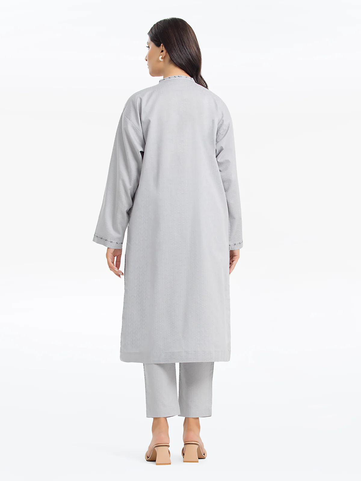 Pret Embroidered Dobby Shirt Trouser - EWTKE24-68973ST - Image 5