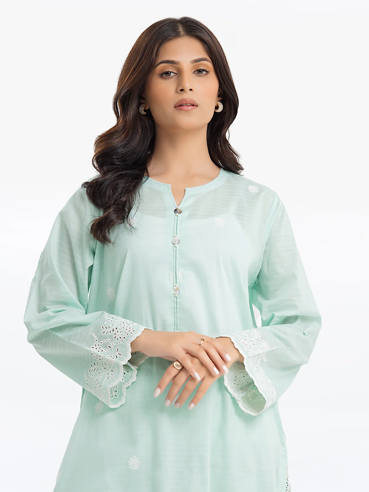 Pret Embroidered Dobby Shirt Trouser - EWTKE24-69645ST - Image 2