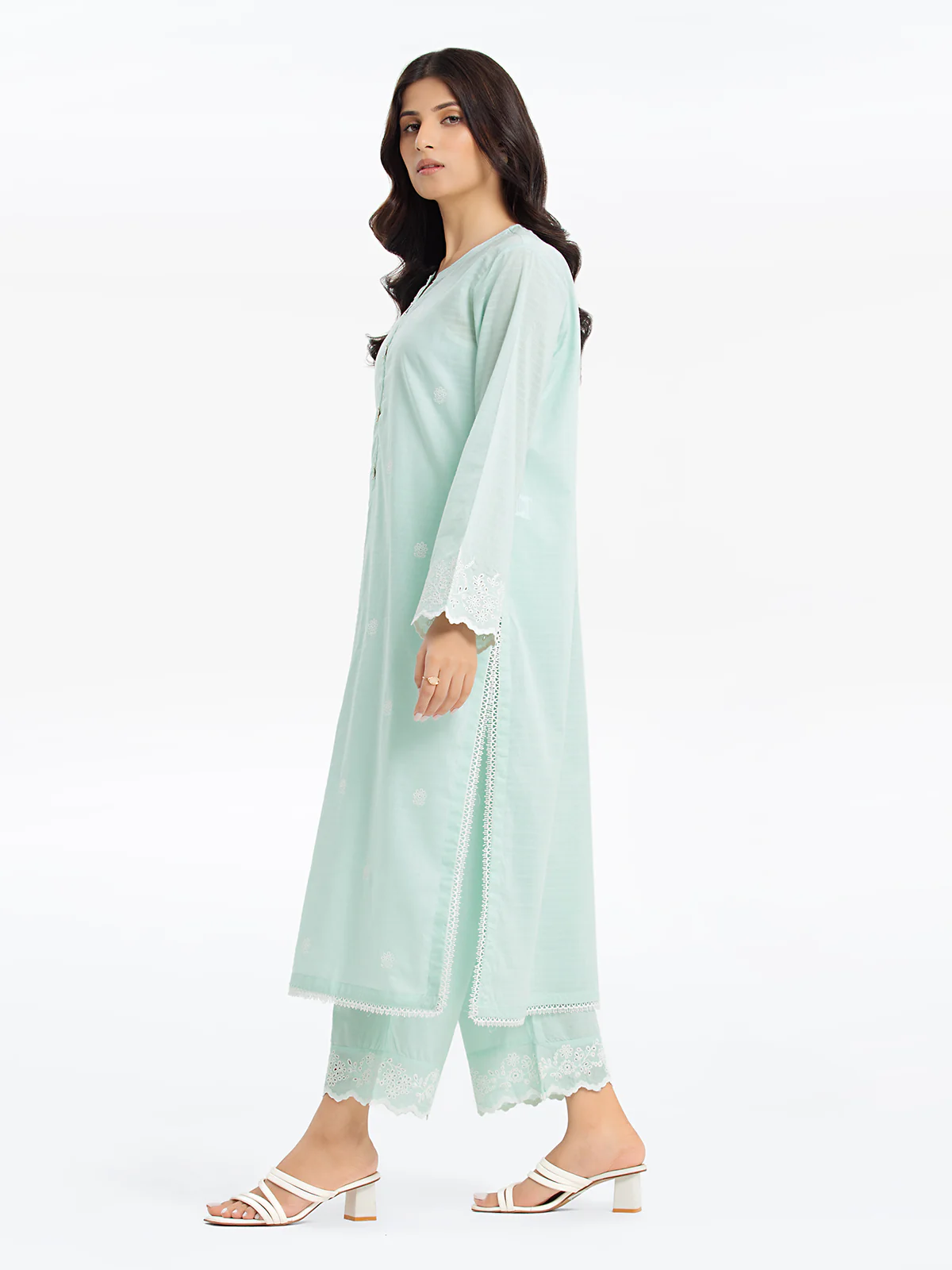 Pret Embroidered Dobby Shirt Trouser - EWTKE24-69645ST - Image 5