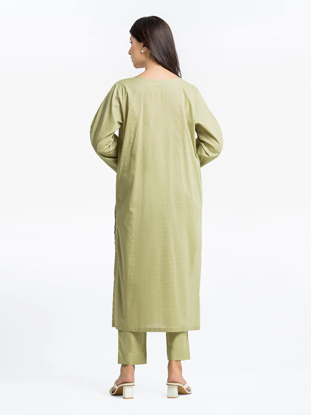Pret Embroidered Dobby Shirt Trouser - EWTKE24-69646ST - Image 6