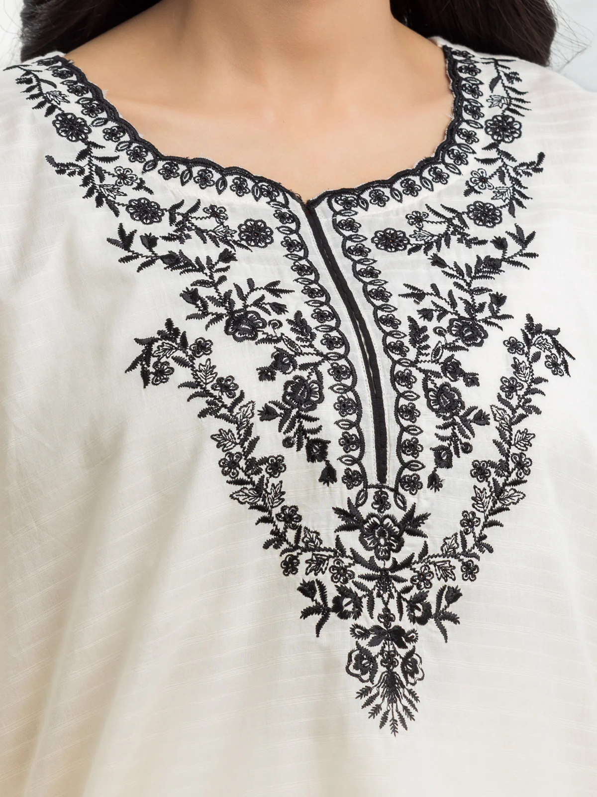 Pret Embroidered Dobby Shirt Trouser - EWTKE24-69647ST - Image 5