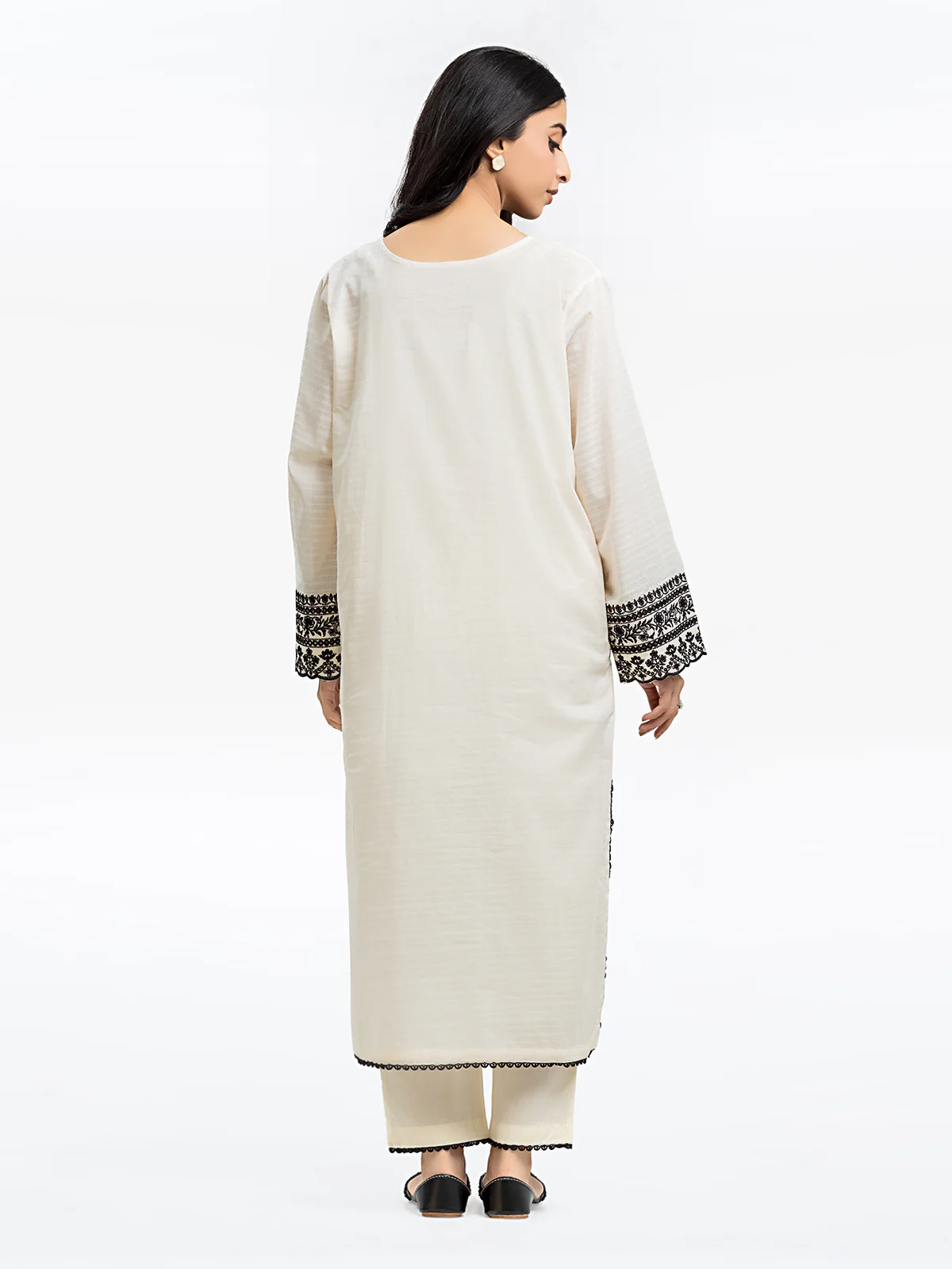 Pret Embroidered Dobby Shirt Trouser - EWTKE24-69647ST - Image 6