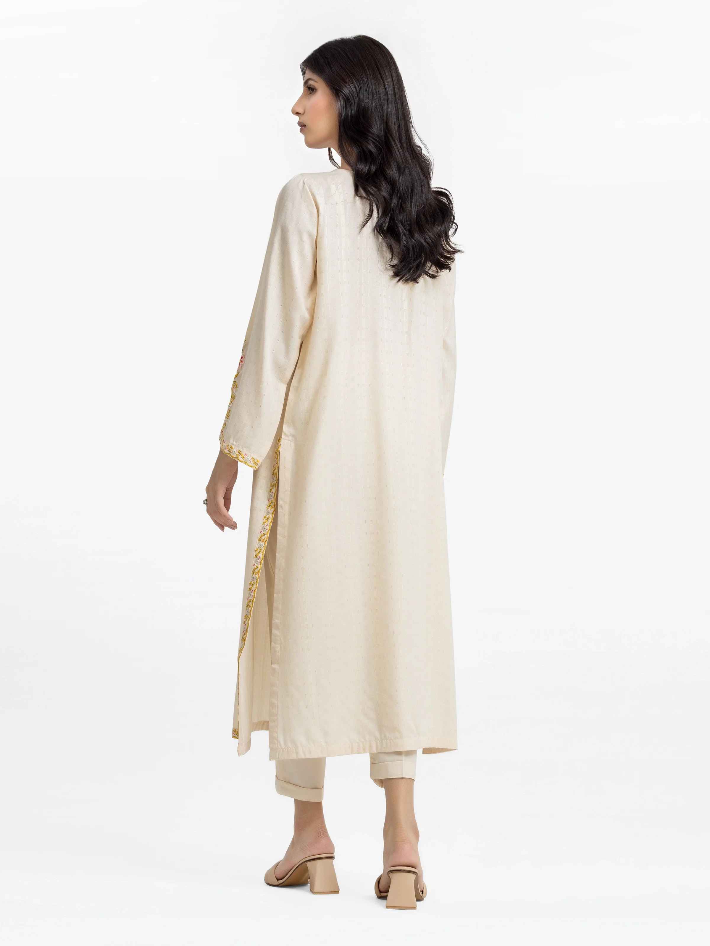 Pret Embroidered Dobby Shirt Trouser - EWTKE24-69652ST - Image 4
