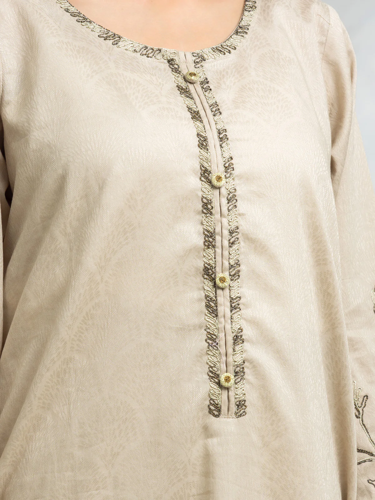 Pret Embroidered Dobby Shirt Trouser - EWTKE24-69654ST - Image 4