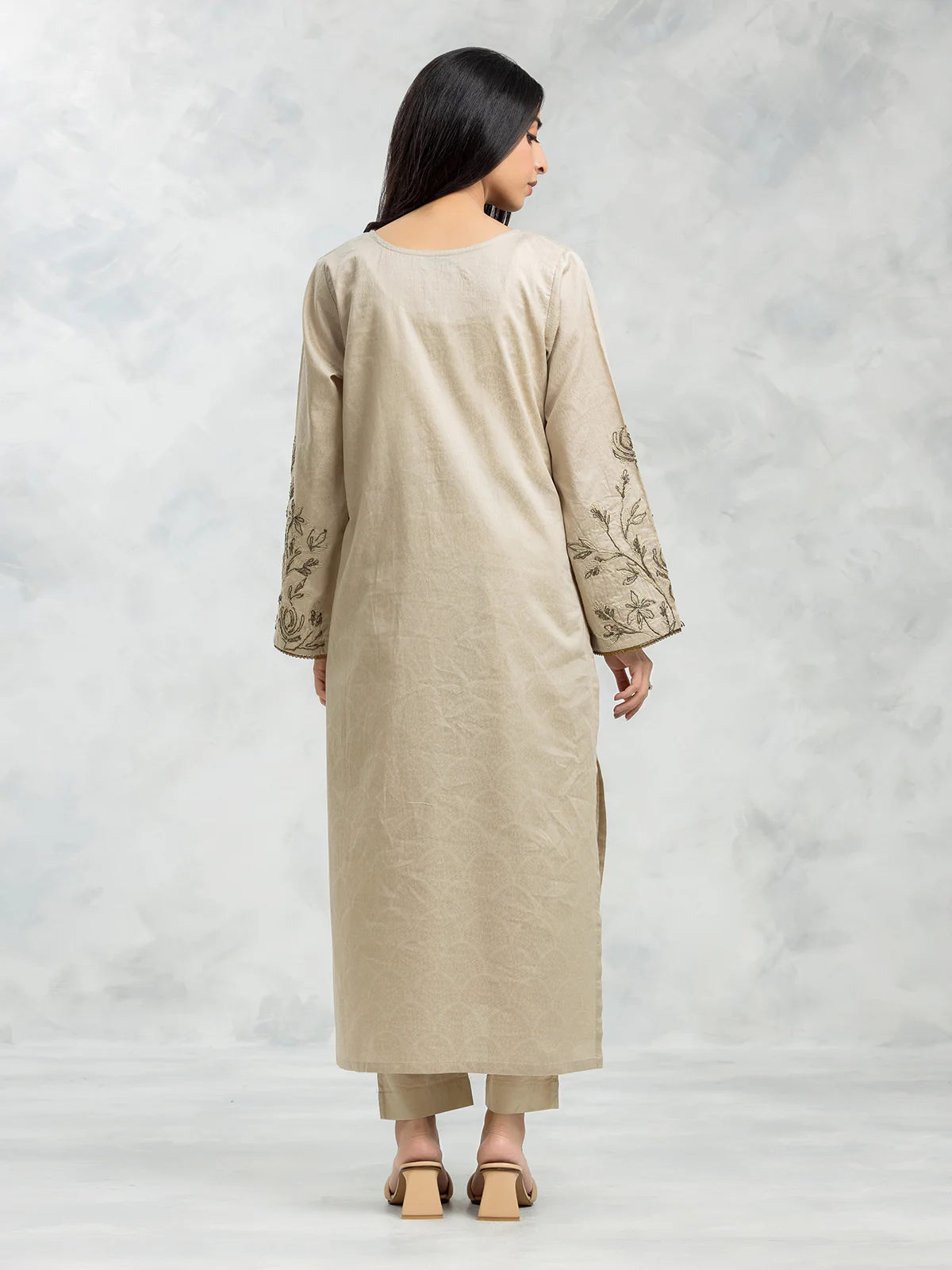 Pret Embroidered Dobby Shirt Trouser - EWTKE24-69654ST - Image 6