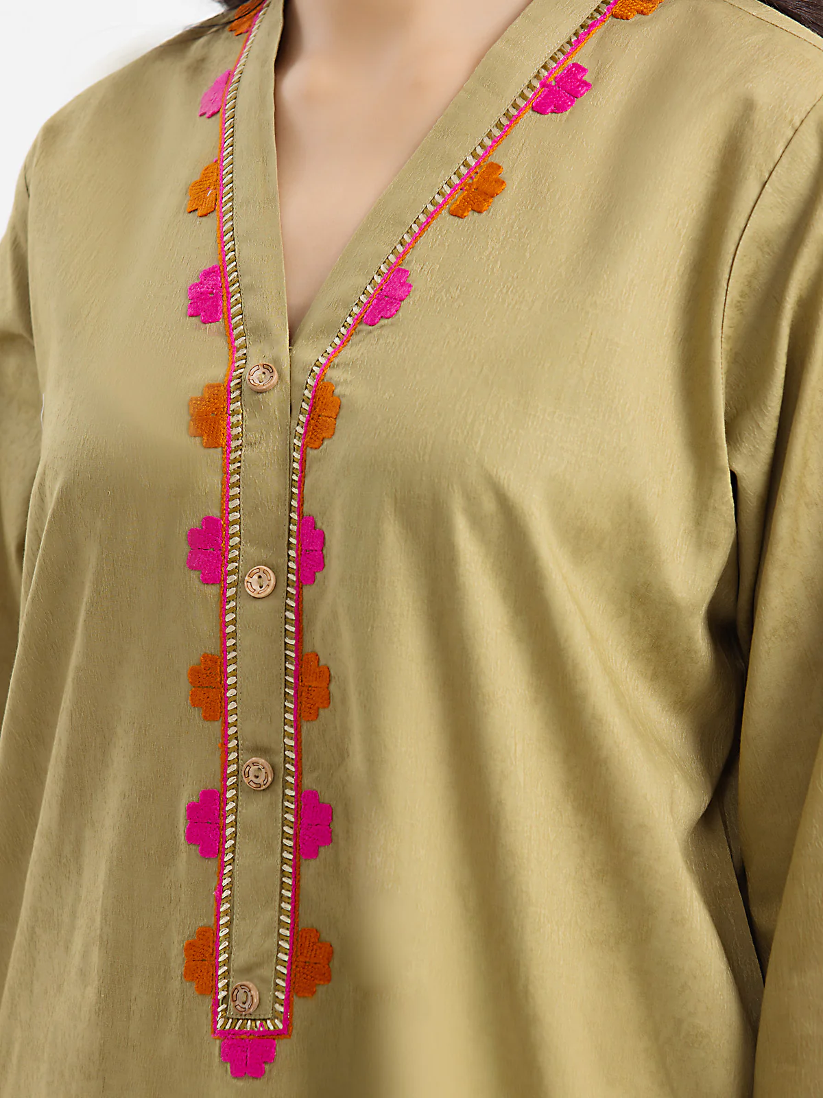 Pret Embroidered Dobby Shirt Trouser - EWTKE24-69655ST - Image 3