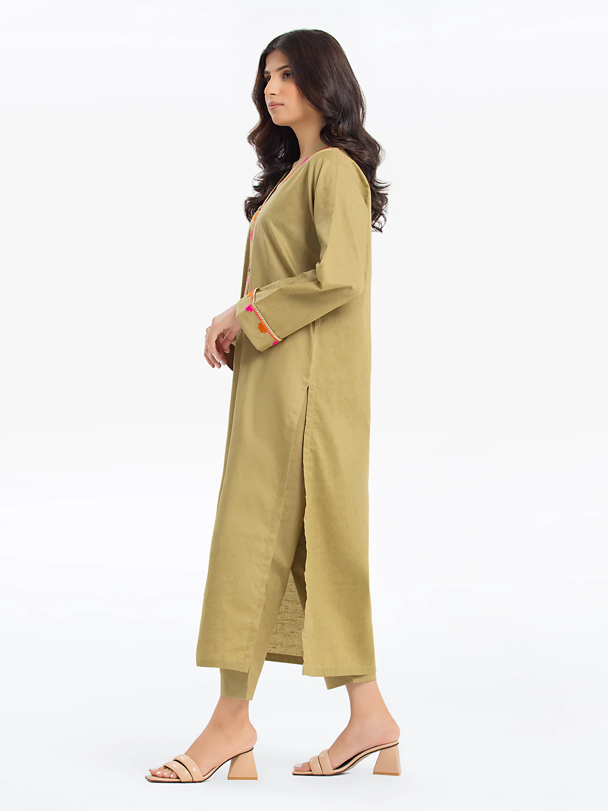 Pret Embroidered Dobby Shirt Trouser - EWTKE24-69655ST - Image 5